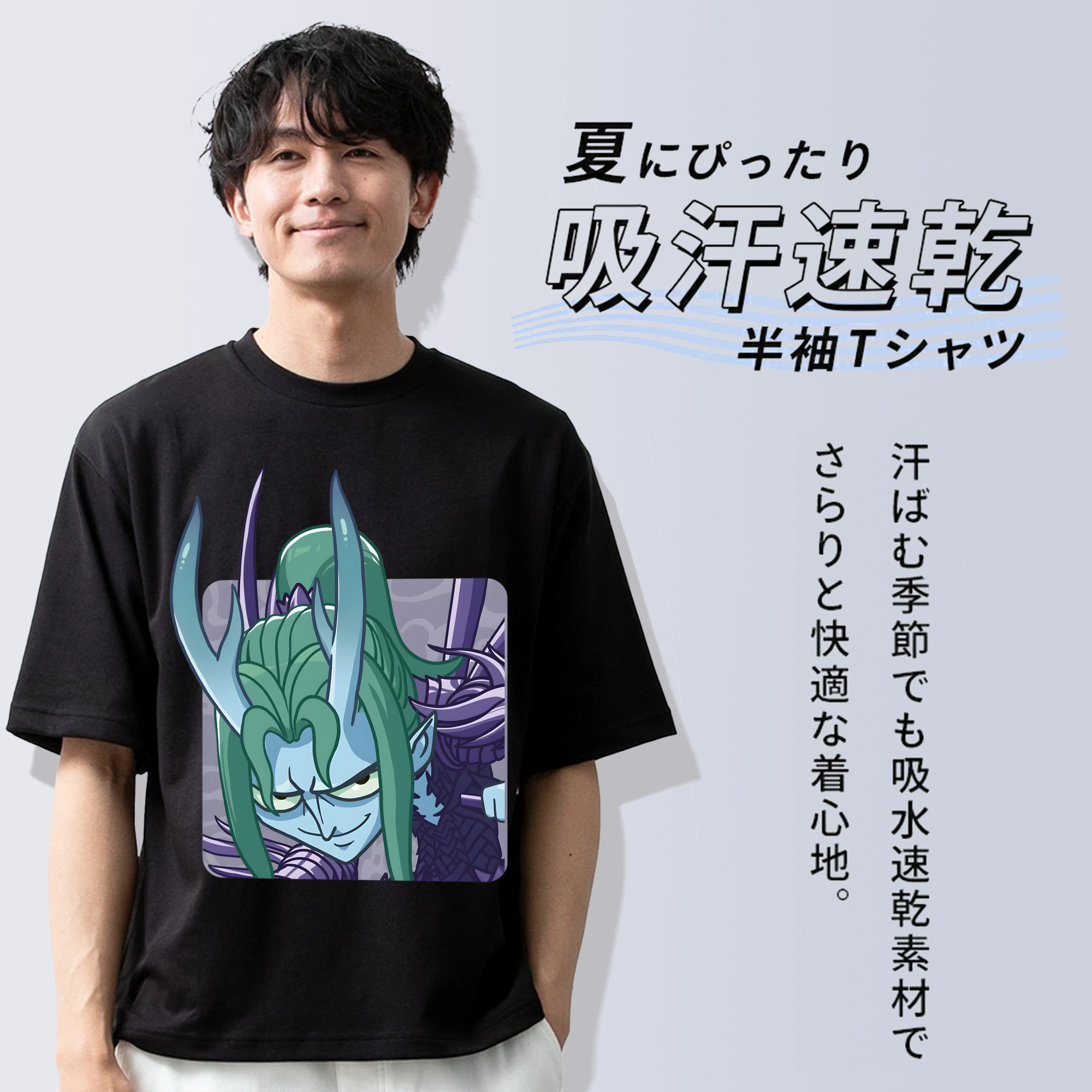 Ne Zha 2 ナタ 魔童の大暴れ 綿100％ メンズ半袖Tシャツ｜肌触りやわらか＆通気性