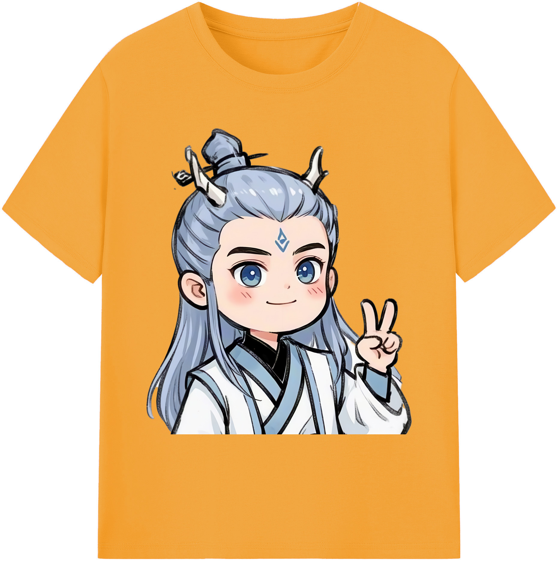 （画像用） Ne Zha 2 ナタ 魔童の大暴れ 綿100％ メンズ半袖Tシャツ｜肌触りやわらか＆通気性