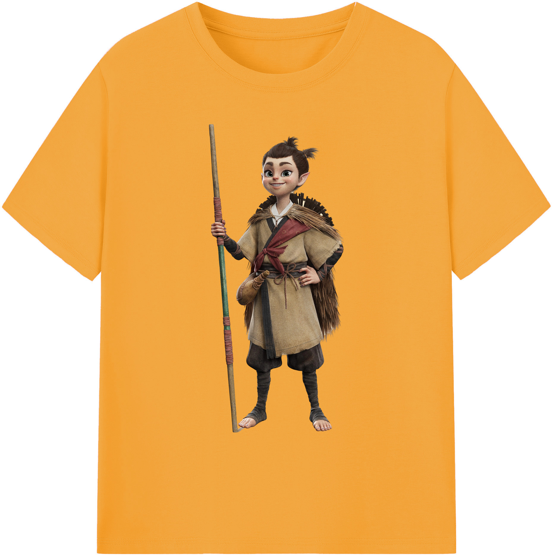 （画像用） Ne Zha 2 ナタ 魔童の大暴れ 綿100％ メンズ半袖Tシャツ｜肌触りやわらか＆通気性