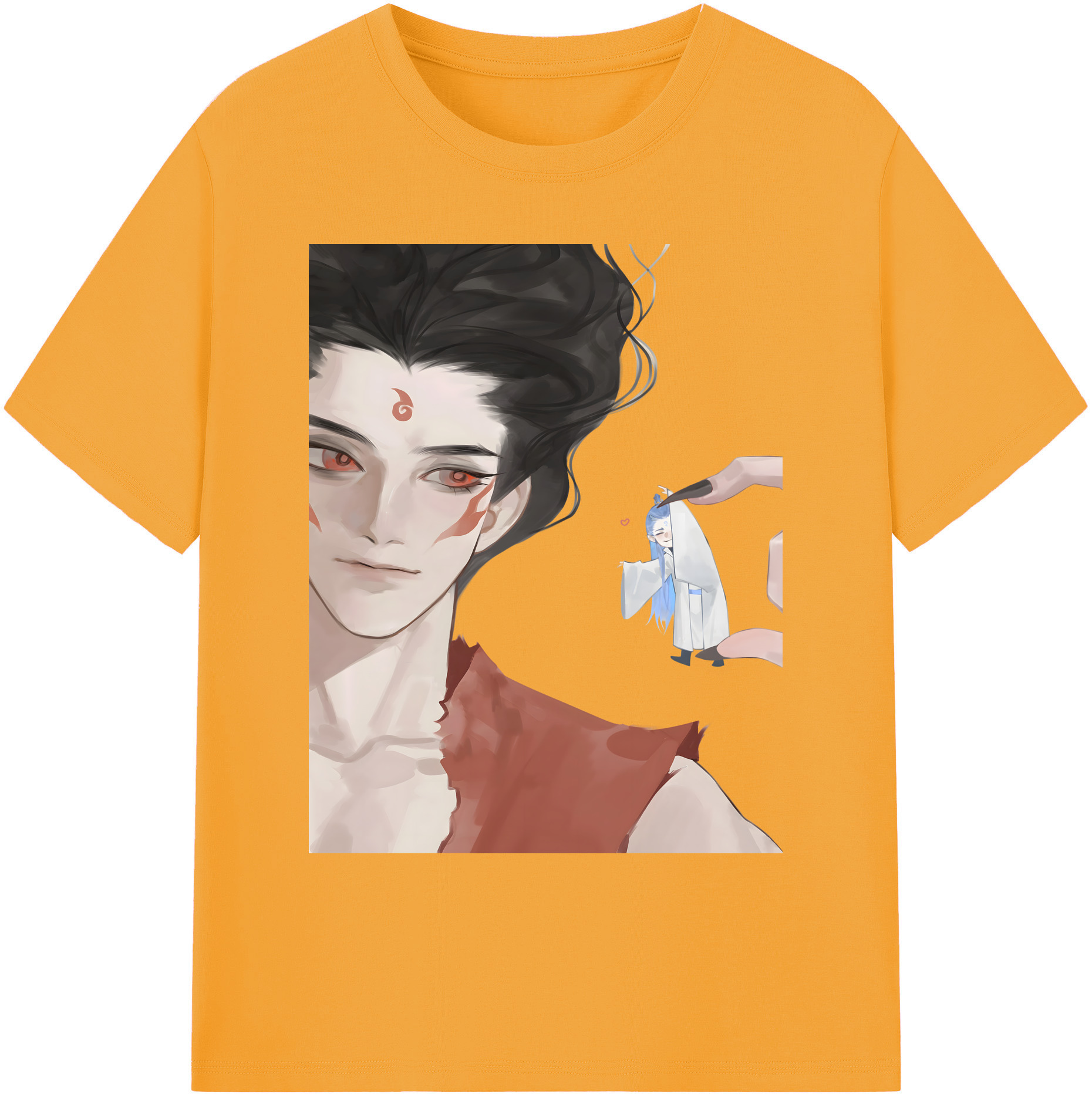 （画像用） Ne Zha 2 ナタ 魔童の大暴れ 綿100％ メンズ半袖Tシャツ｜肌触りやわらか＆通気性