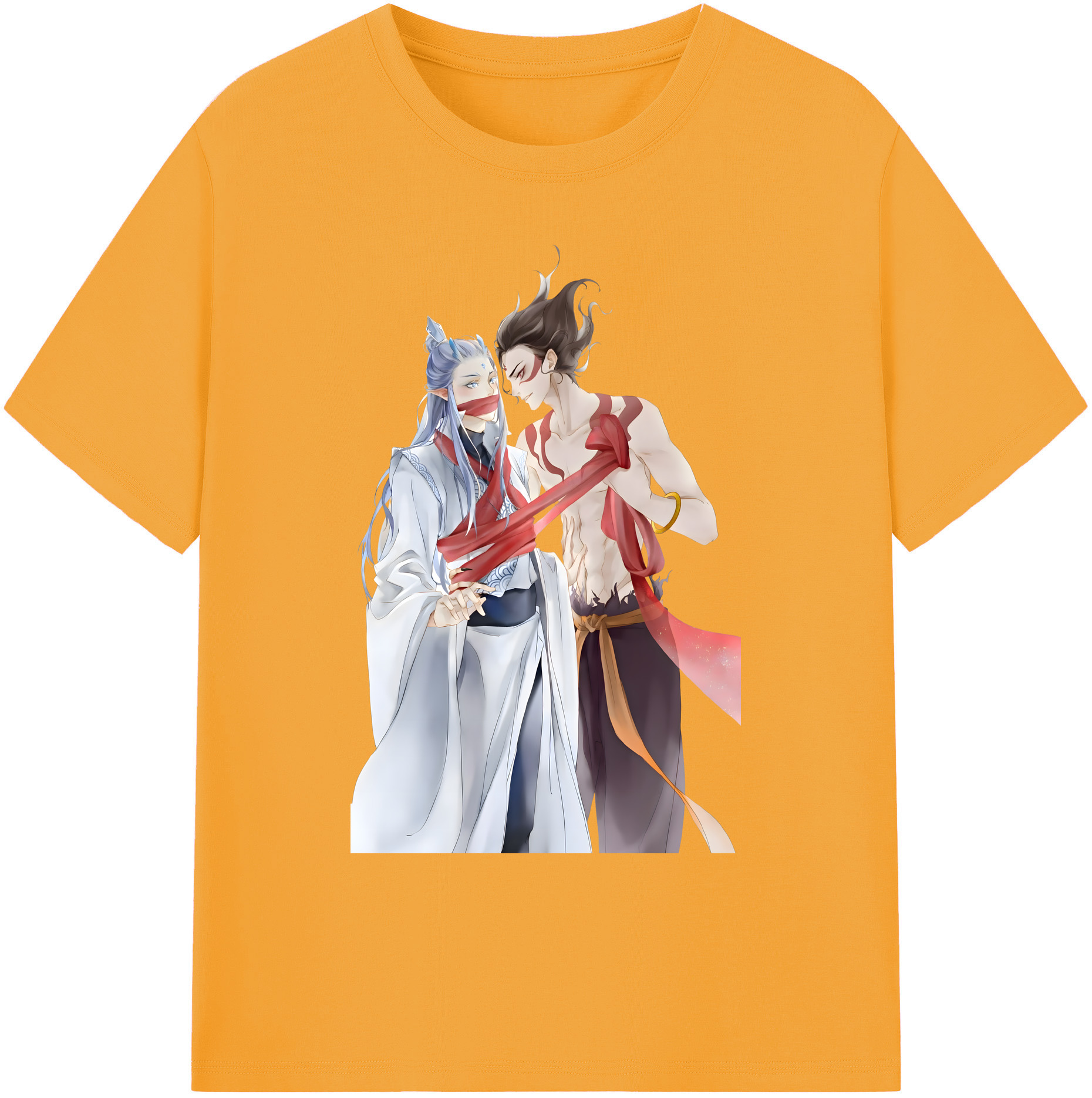 （画像用） Ne Zha 2 ナタ 魔童の大暴れ 綿100％ メンズ半袖Tシャツ｜肌触りやわらか＆通気性