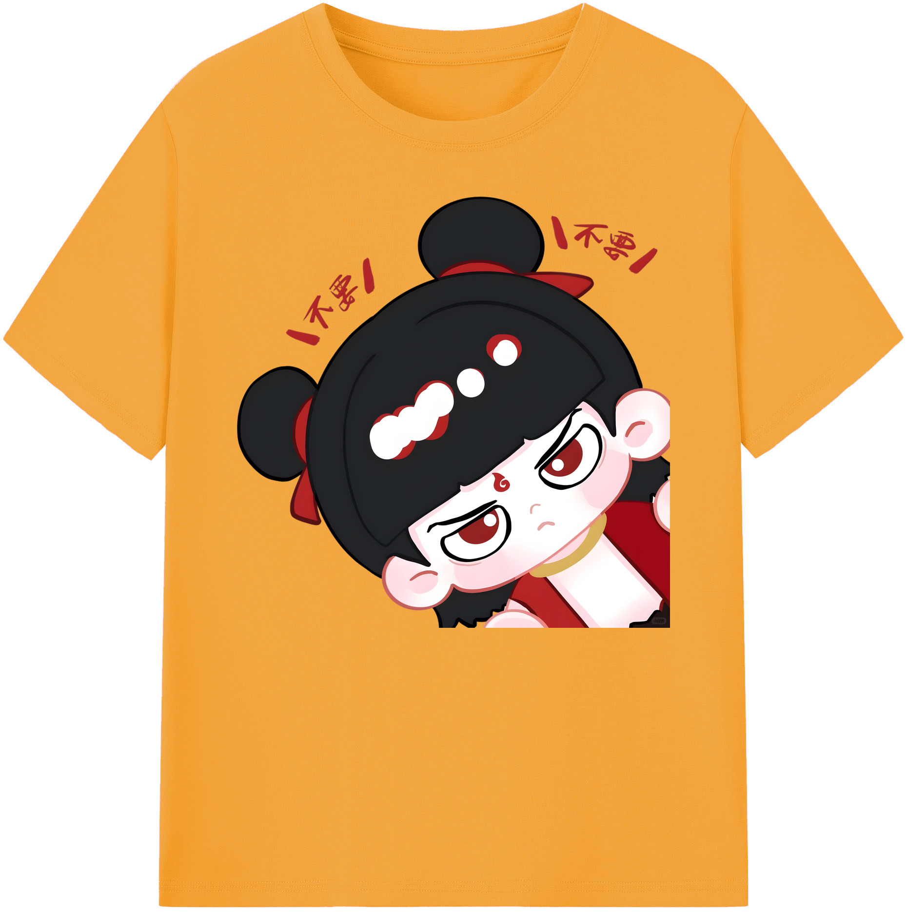 （画像用） Ne Zha 2 ナタ 魔童の大暴れ 綿100％ メンズ半袖Tシャツ｜肌触りやわらか＆通気性
