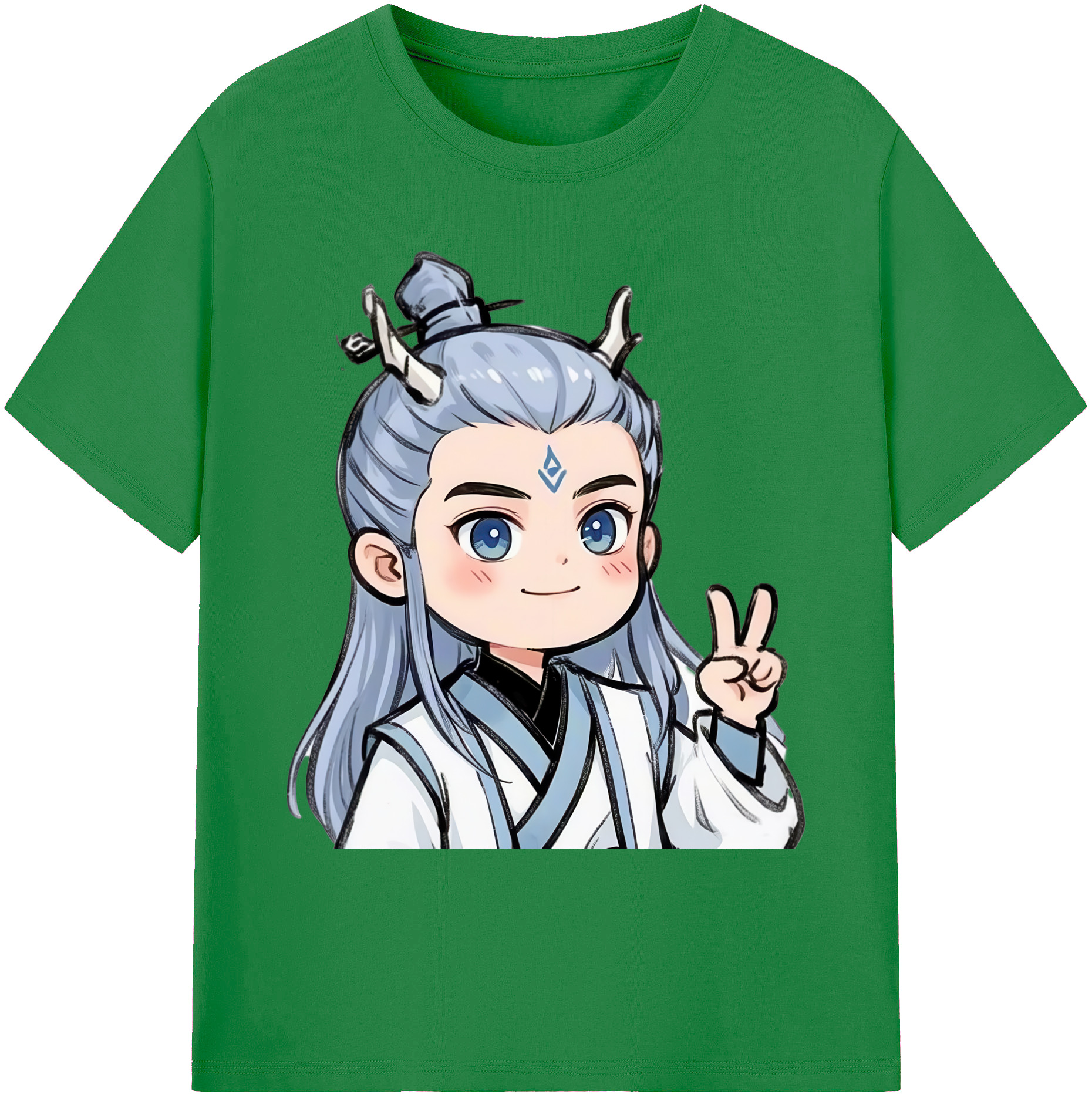 （画像用） Ne Zha 2 ナタ 魔童の大暴れ 綿100％ メンズ半袖Tシャツ｜肌触りやわらか＆通気性