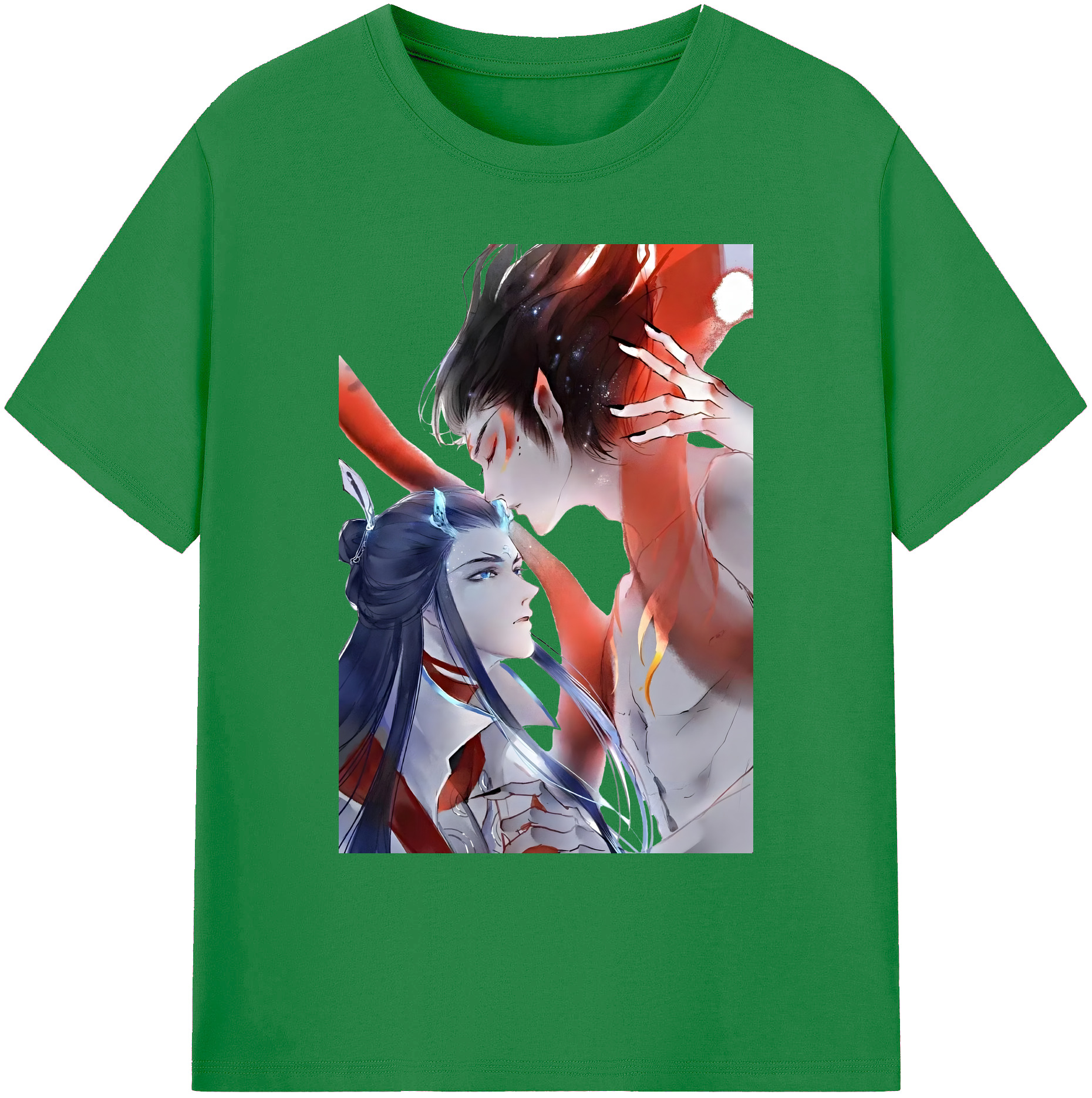 （画像用） Ne Zha 2 ナタ 魔童の大暴れ 綿100％ メンズ半袖Tシャツ｜肌触りやわらか＆通気性