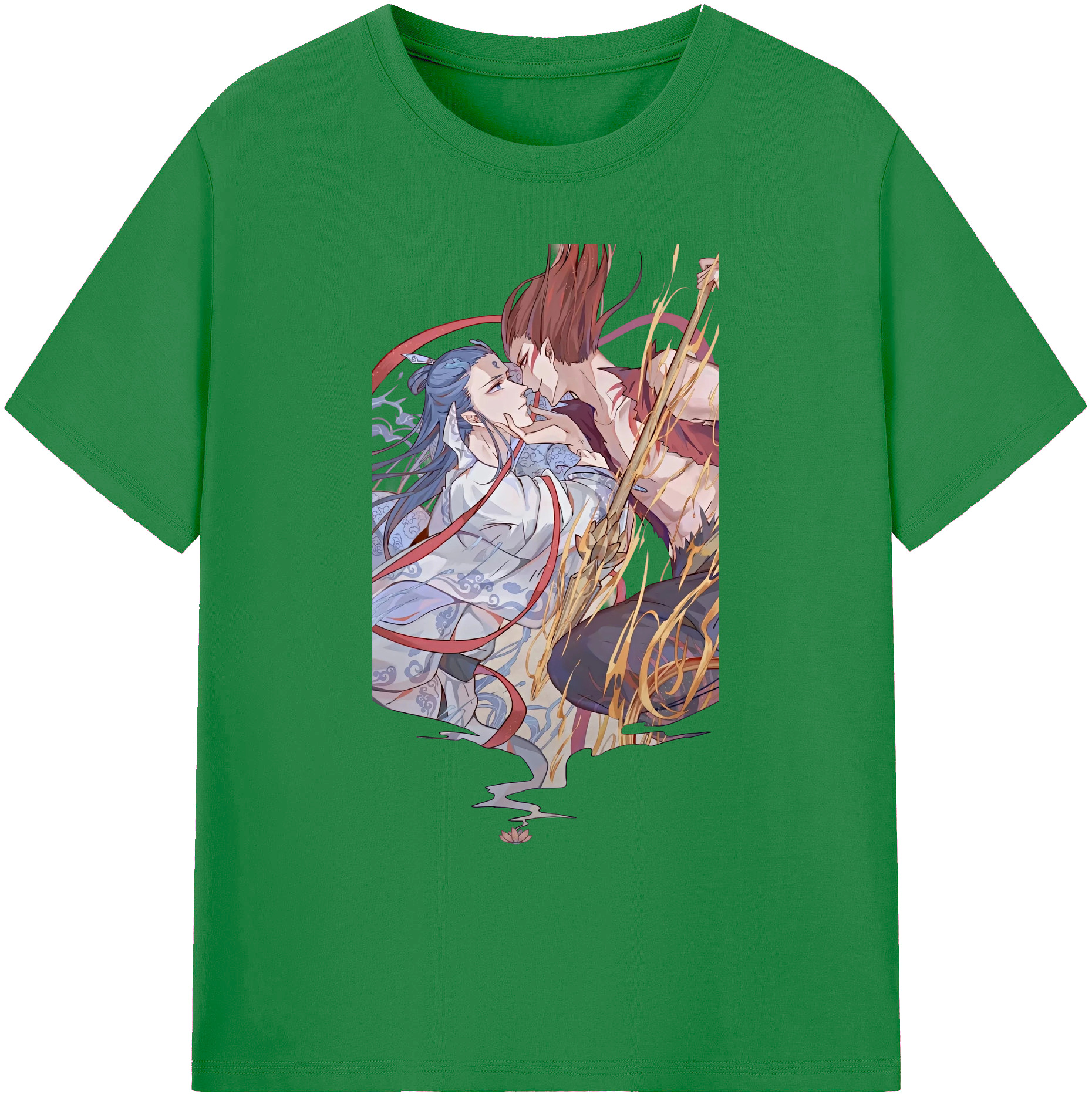 （画像用） Ne Zha 2 ナタ 魔童の大暴れ 綿100％ メンズ半袖Tシャツ｜肌触りやわらか＆通気性