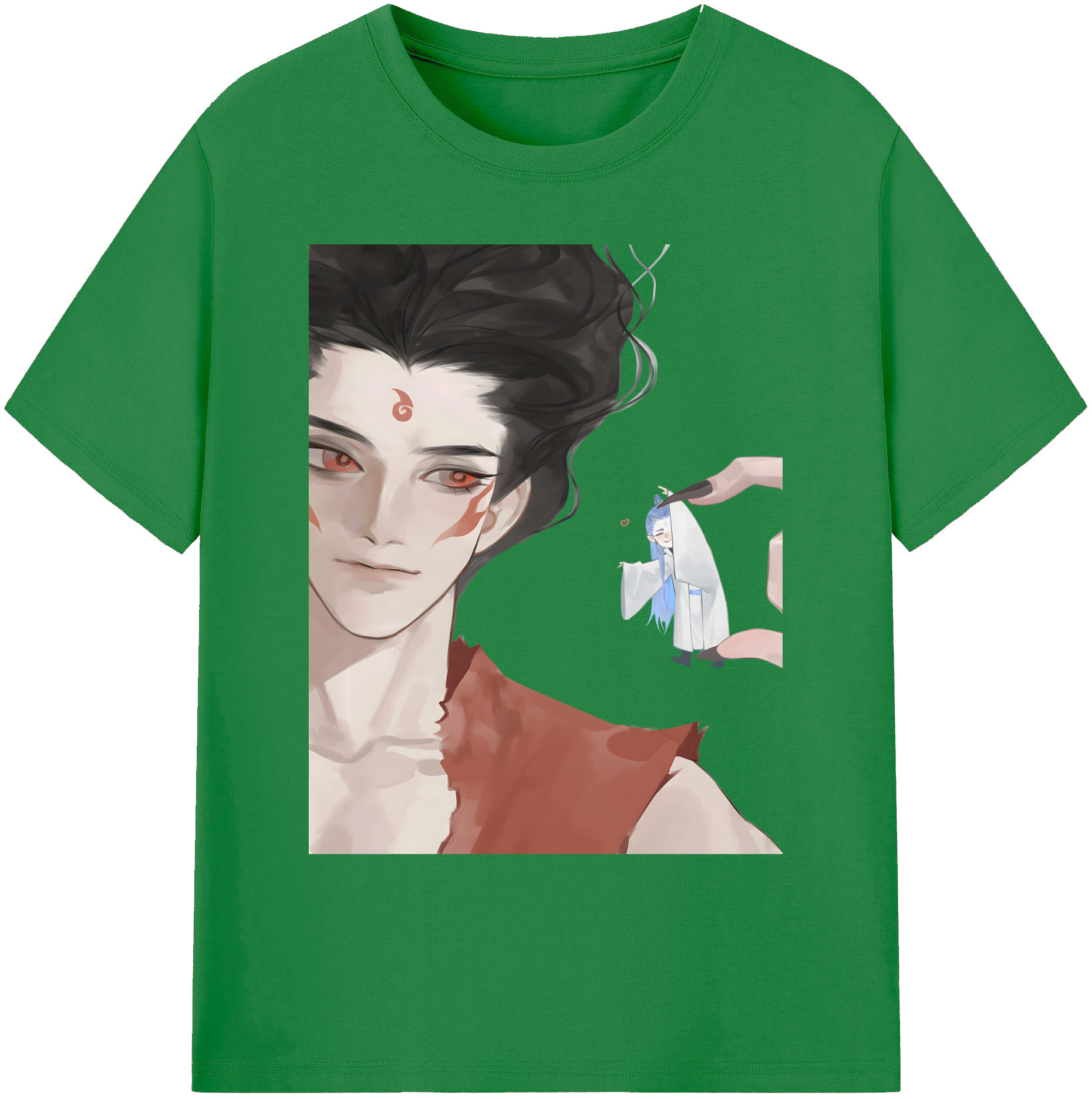 （画像用） Ne Zha 2 ナタ 魔童の大暴れ 綿100％ メンズ半袖Tシャツ｜肌触りやわらか＆通気性