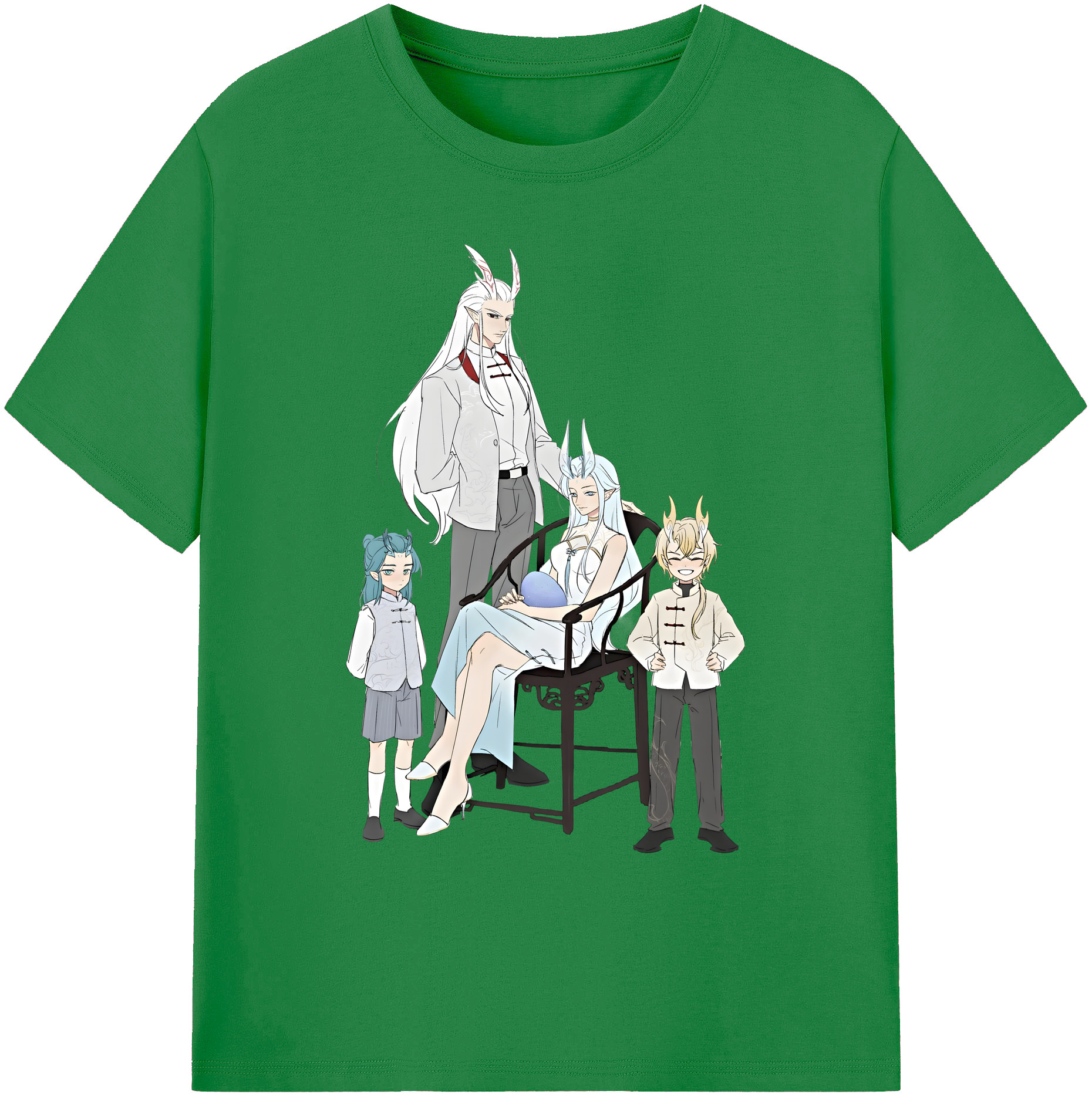 （画像用） Ne Zha 2 ナタ 魔童の大暴れ 綿100％ メンズ半袖Tシャツ｜肌触りやわらか＆通気性