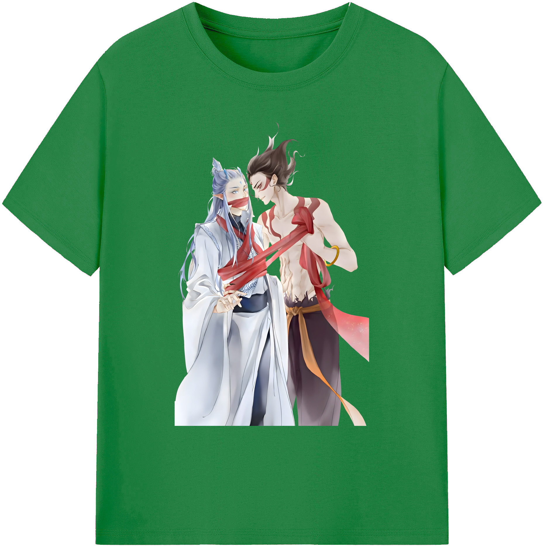 （画像用） Ne Zha 2 ナタ 魔童の大暴れ 綿100％ メンズ半袖Tシャツ｜肌触りやわらか＆通気性