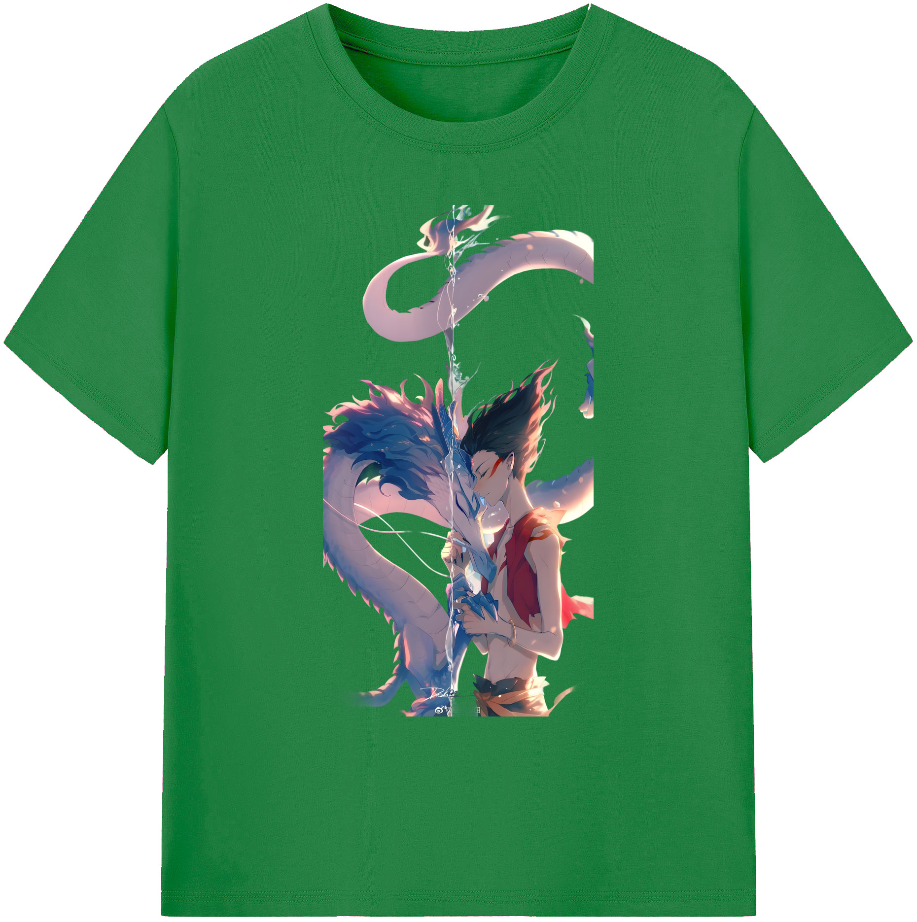 （画像用） Ne Zha 2 ナタ 魔童の大暴れ 綿100％ メンズ半袖Tシャツ｜肌触りやわらか＆通気性