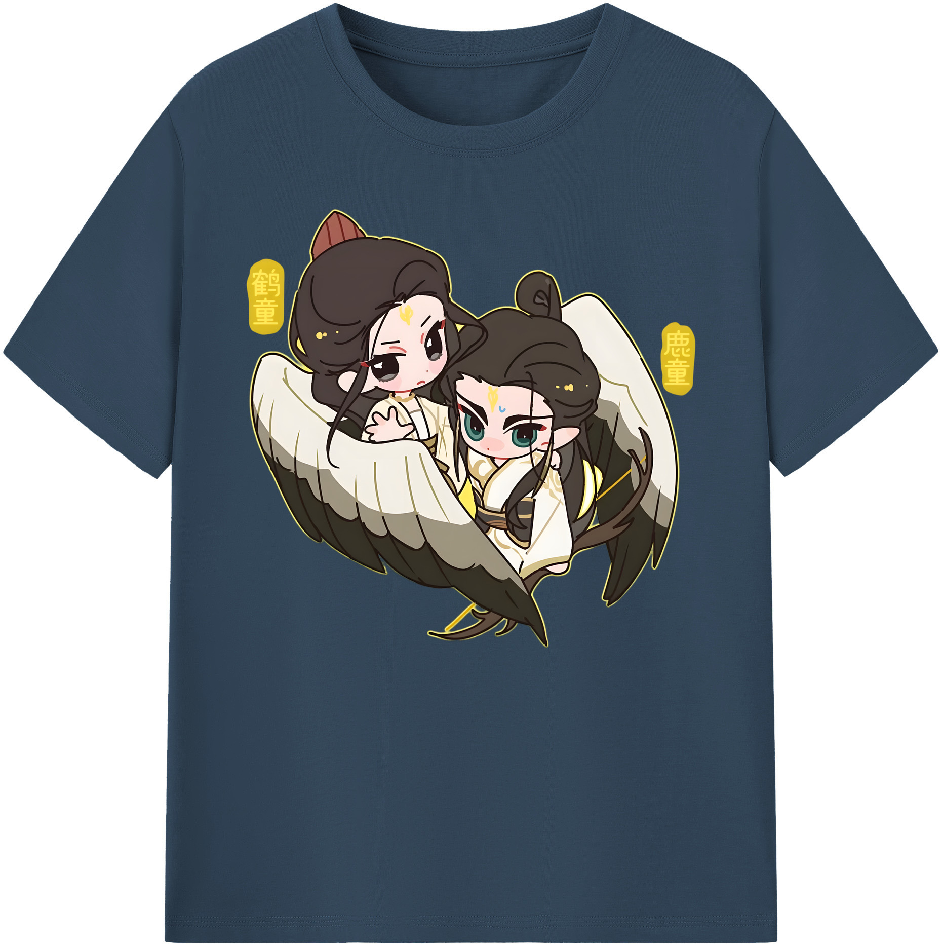 （画像用） Ne Zha 2 ナタ 魔童の大暴れ 綿100％ メンズ半袖Tシャツ｜肌触りやわらか＆通気性