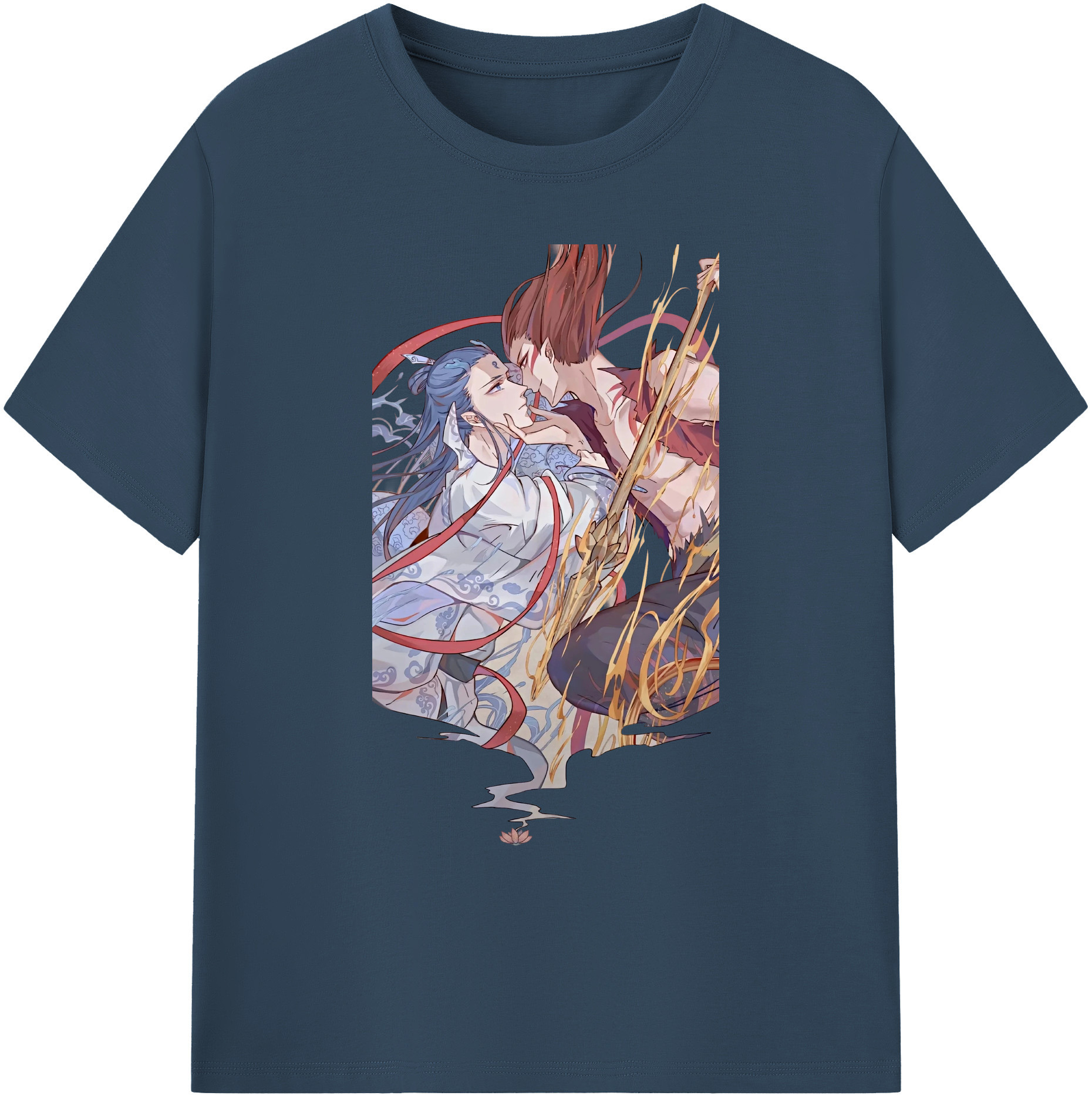 （画像用） Ne Zha 2 ナタ 魔童の大暴れ 綿100％ メンズ半袖Tシャツ｜肌触りやわらか＆通気性