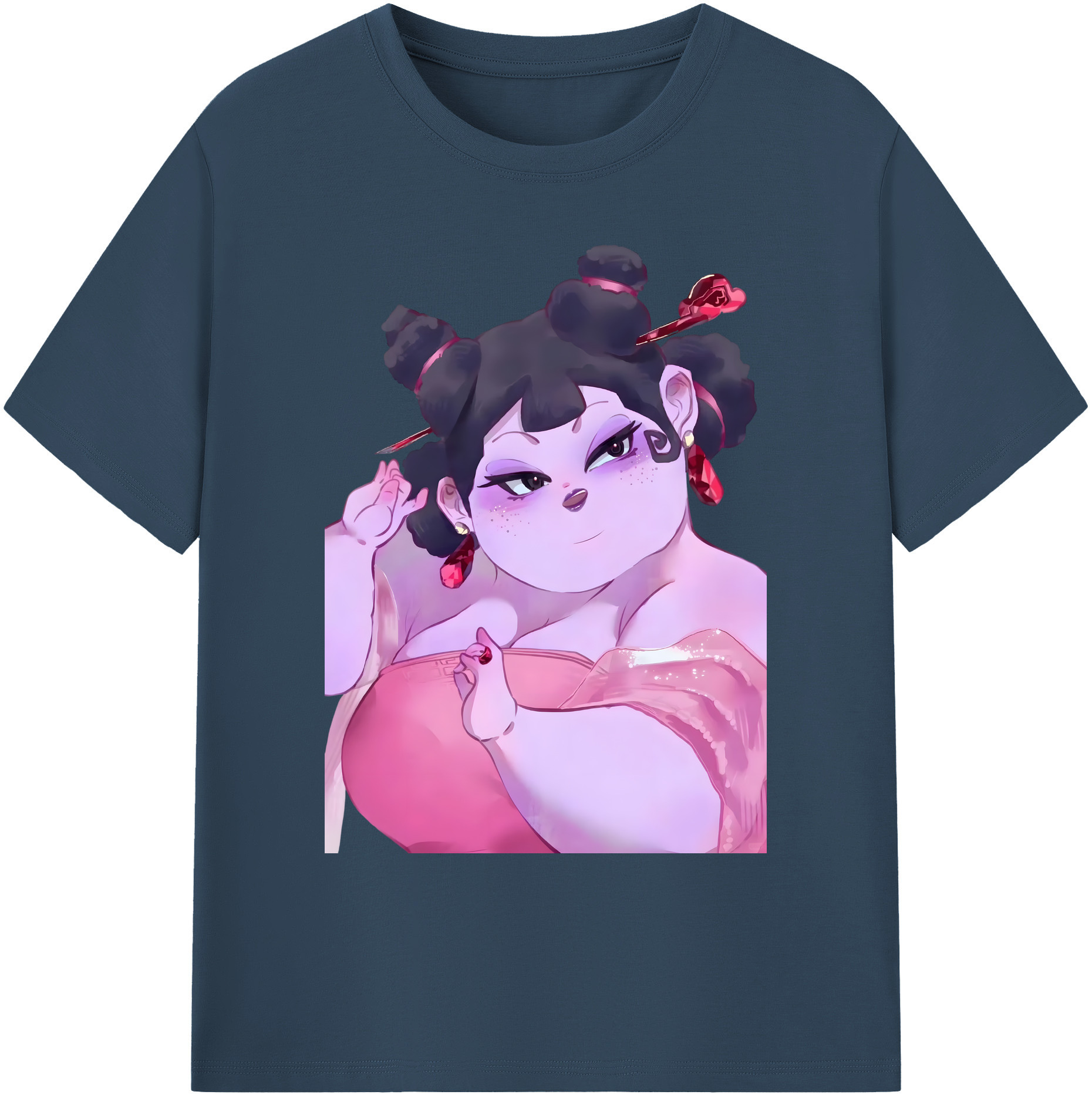 （画像用） Ne Zha 2 ナタ 魔童の大暴れ 綿100％ メンズ半袖Tシャツ｜肌触りやわらか＆通気性