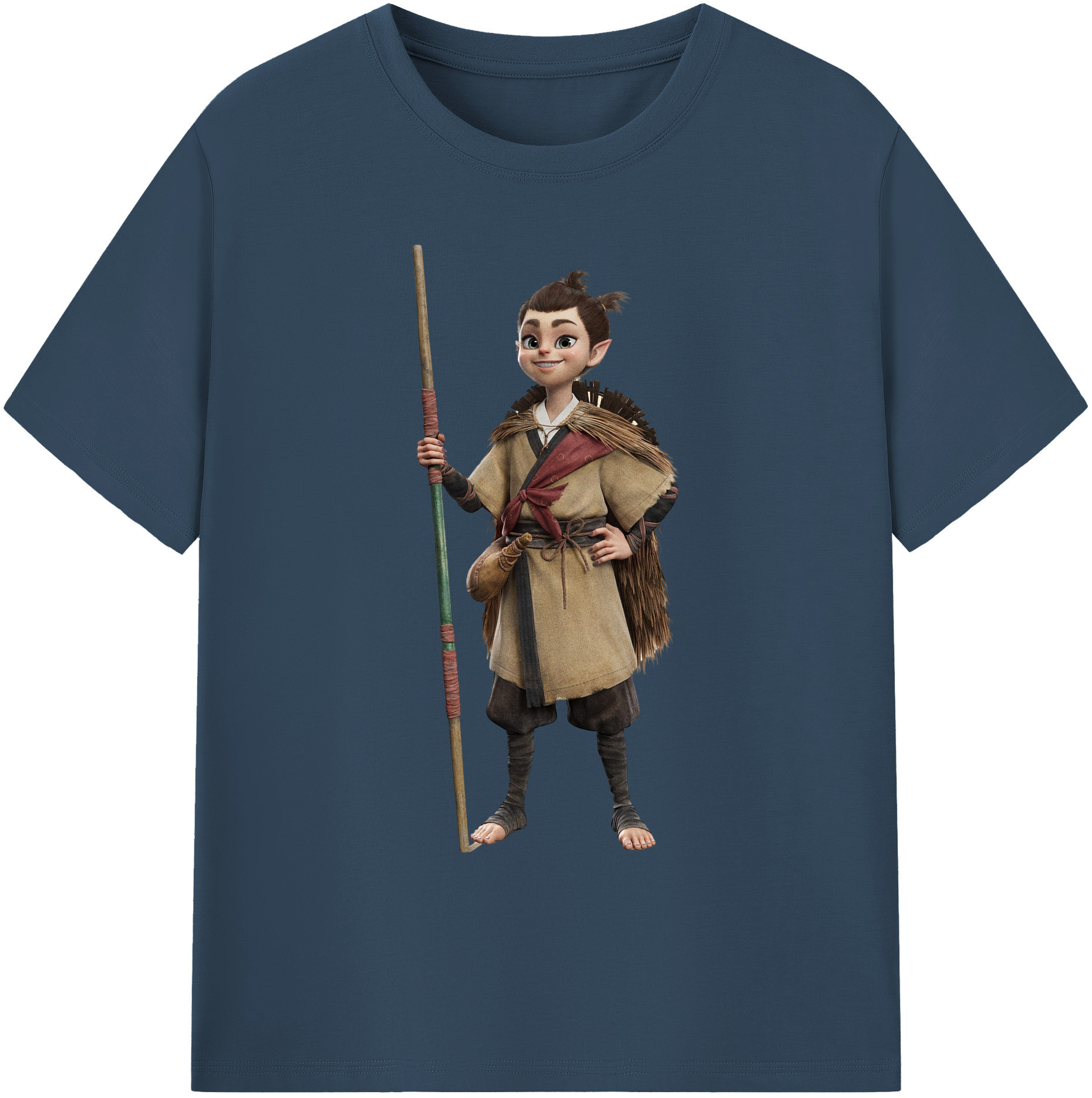 （画像用） Ne Zha 2 ナタ 魔童の大暴れ 綿100％ メンズ半袖Tシャツ｜肌触りやわらか＆通気性