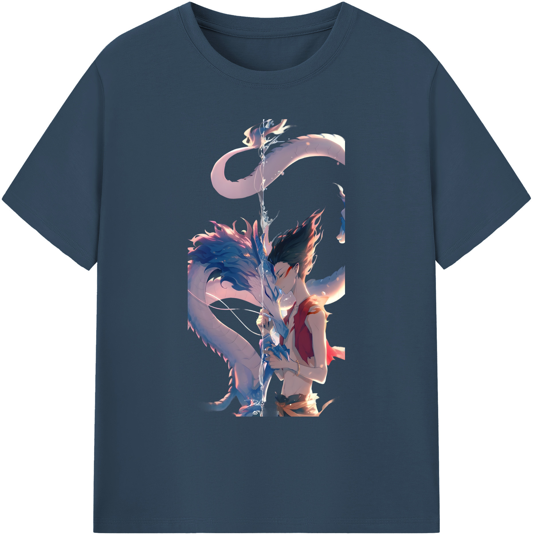（画像用） Ne Zha 2 ナタ 魔童の大暴れ 綿100％ メンズ半袖Tシャツ｜肌触りやわらか＆通気性