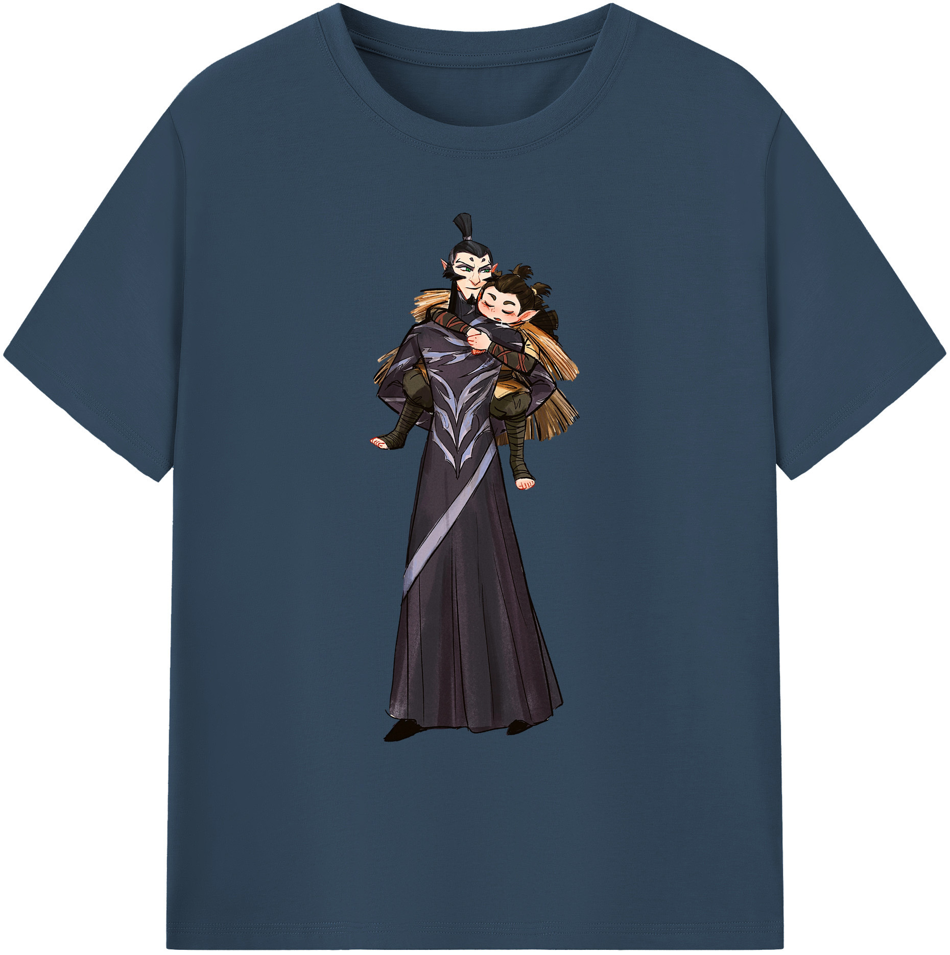 （画像用） Ne Zha 2 ナタ 魔童の大暴れ 綿100％ メンズ半袖Tシャツ｜肌触りやわらか＆通気性