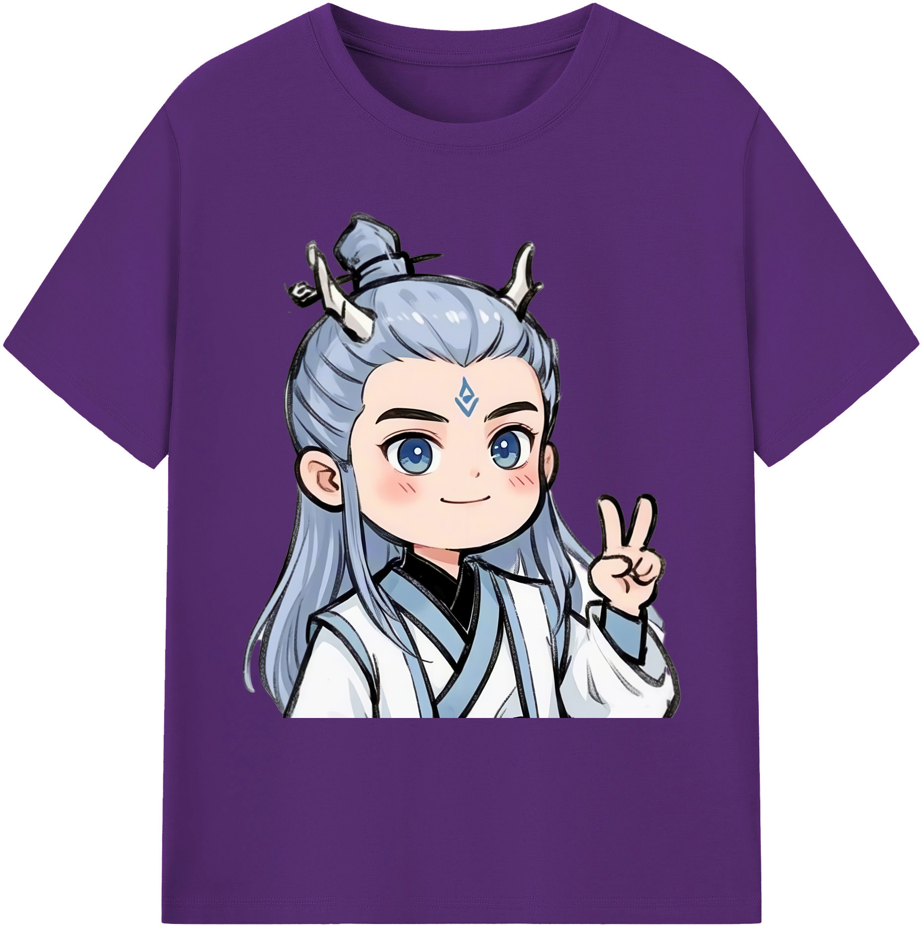 （画像用） Ne Zha 2 ナタ 魔童の大暴れ 綿100％ メンズ半袖Tシャツ｜肌触りやわらか＆通気性