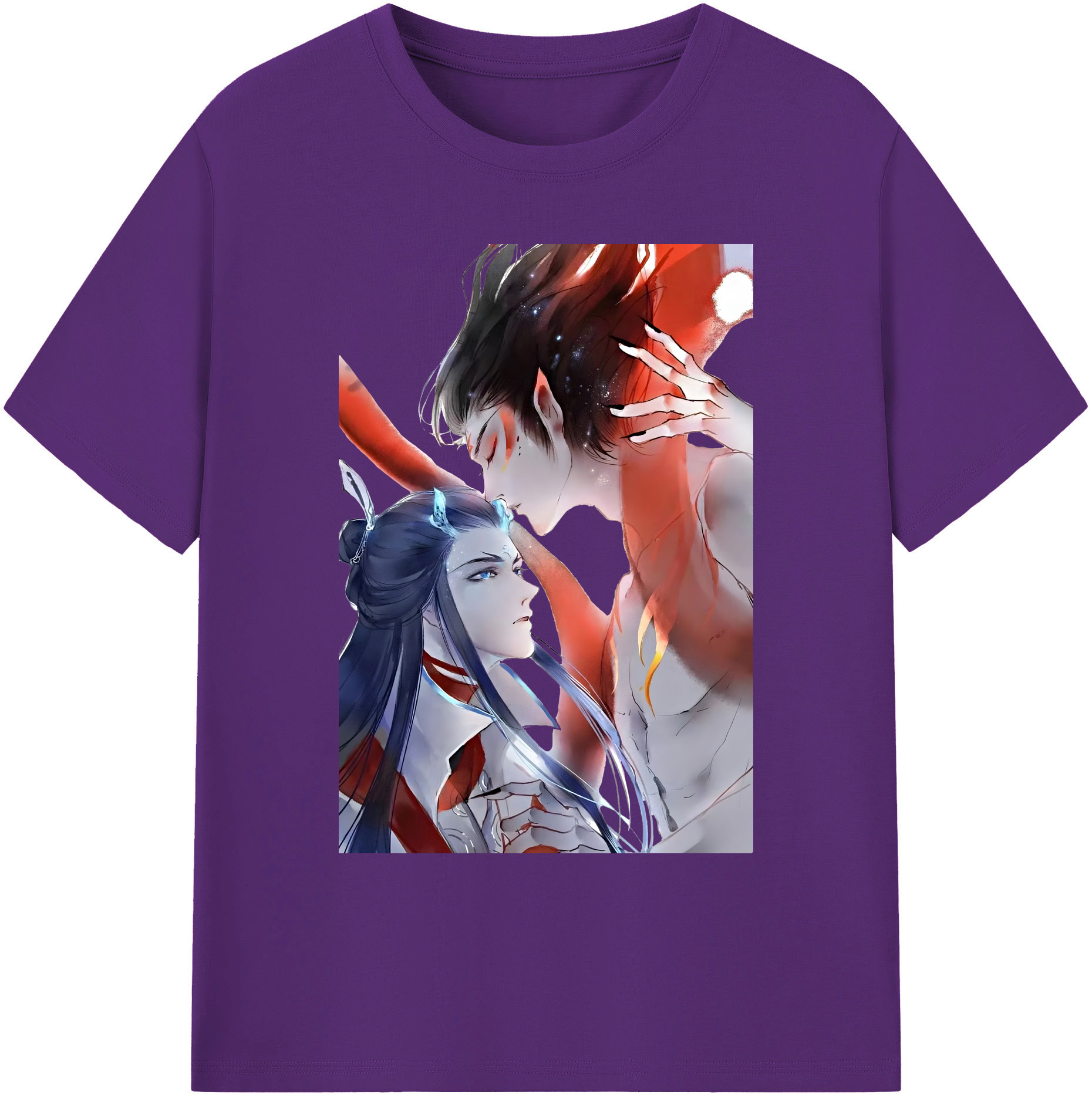 （画像用） Ne Zha 2 ナタ 魔童の大暴れ 綿100％ メンズ半袖Tシャツ｜肌触りやわらか＆通気性