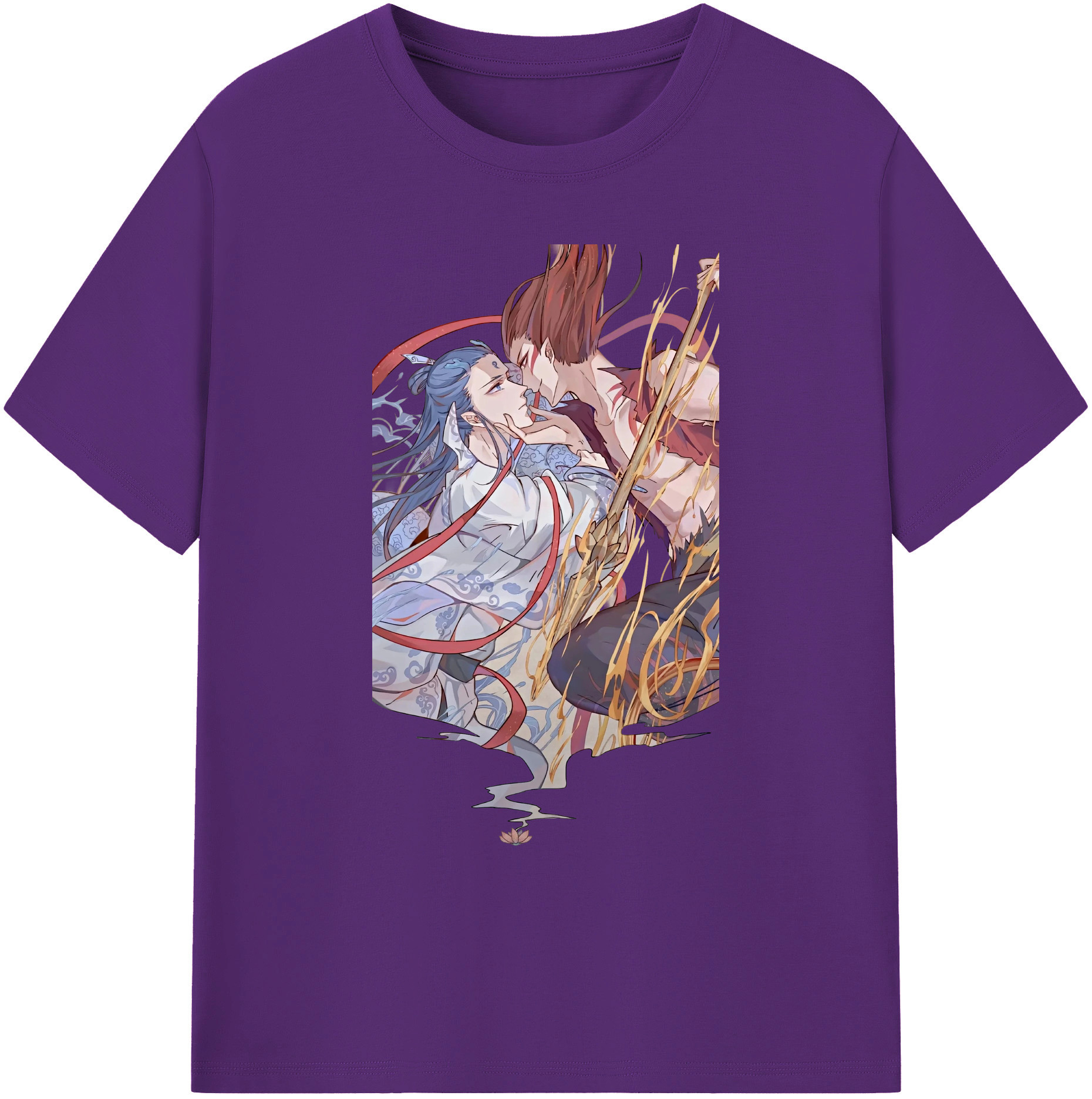（画像用） Ne Zha 2 ナタ 魔童の大暴れ 綿100％ メンズ半袖Tシャツ｜肌触りやわらか＆通気性