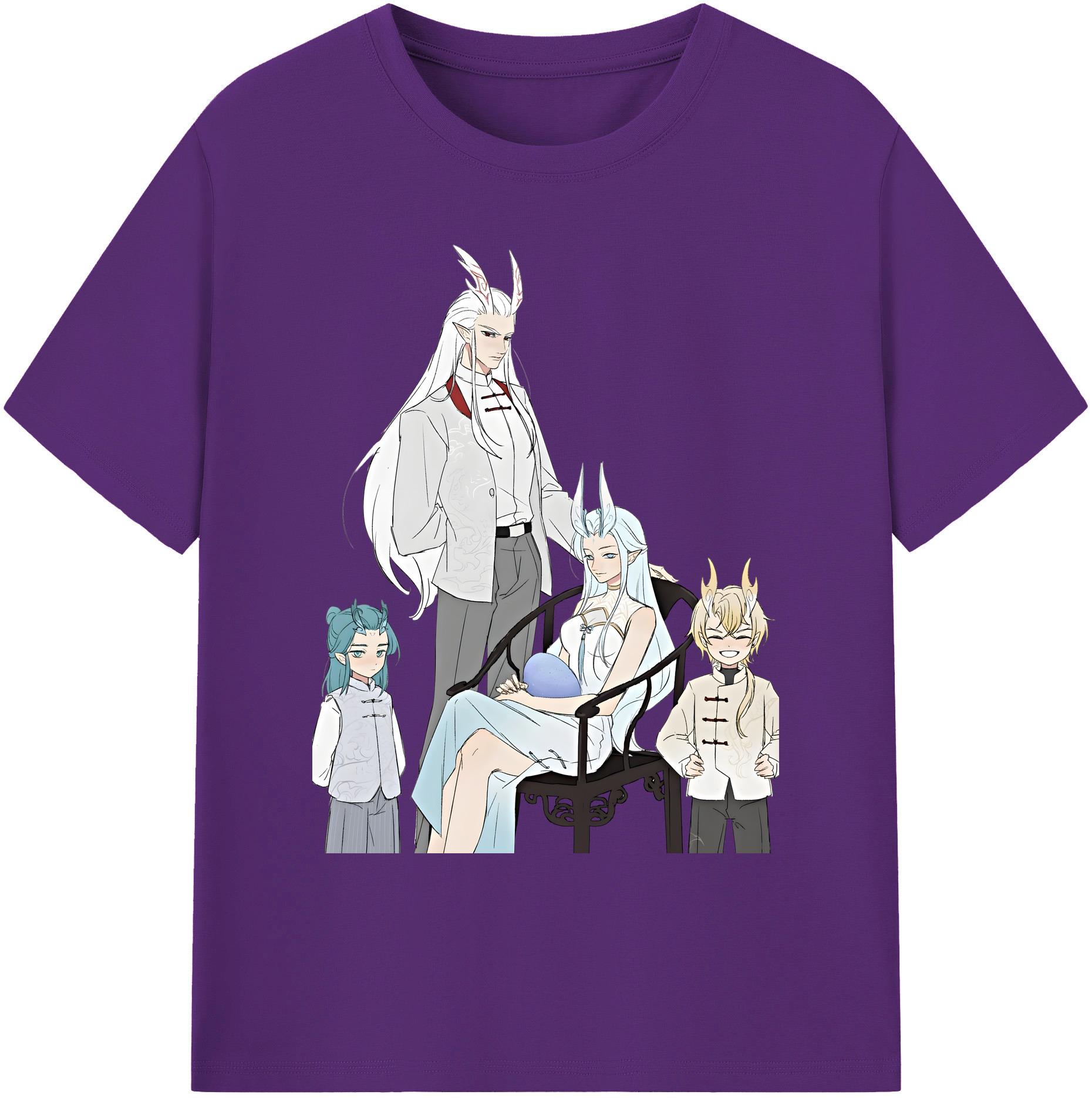 （画像用） Ne Zha 2 ナタ 魔童の大暴れ 綿100％ メンズ半袖Tシャツ｜肌触りやわらか＆通気性