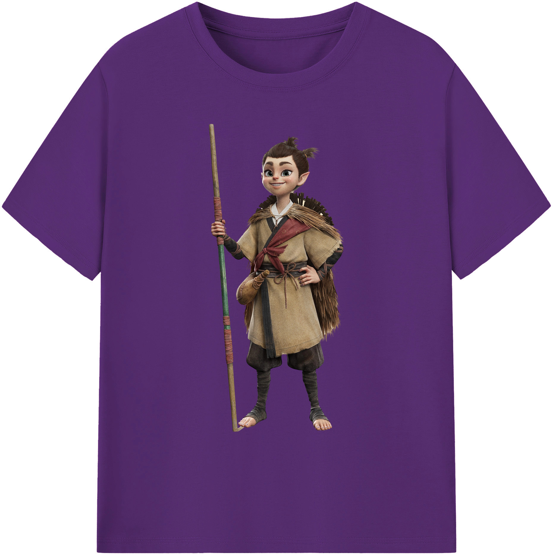 （画像用） Ne Zha 2 ナタ 魔童の大暴れ 綿100％ メンズ半袖Tシャツ｜肌触りやわらか＆通気性