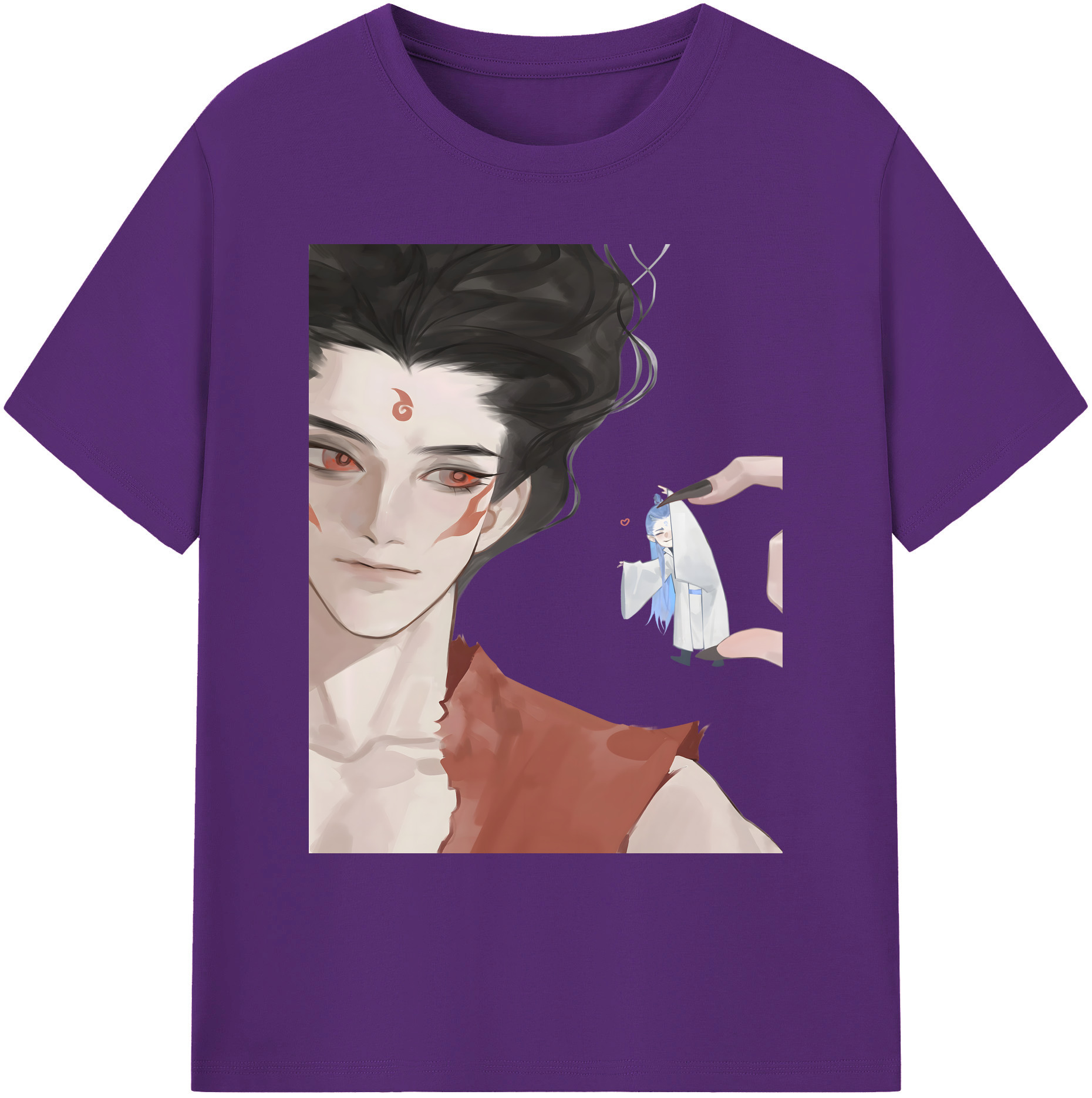 （画像用） Ne Zha 2 ナタ 魔童の大暴れ 綿100％ メンズ半袖Tシャツ｜肌触りやわらか＆通気性