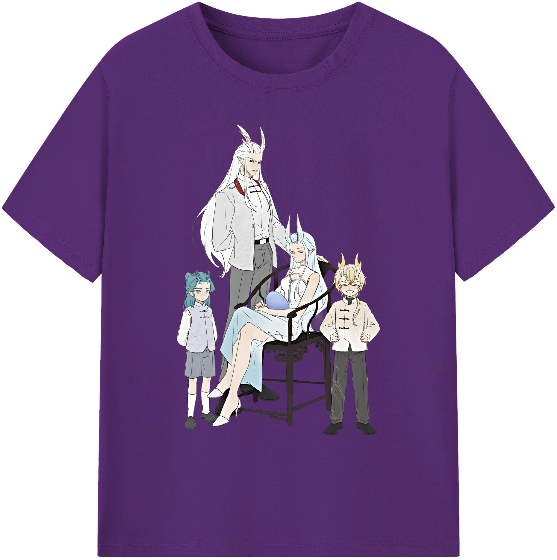（画像用） Ne Zha 2 ナタ 魔童の大暴れ 綿100％ メンズ半袖Tシャツ｜肌触りやわらか＆通気性