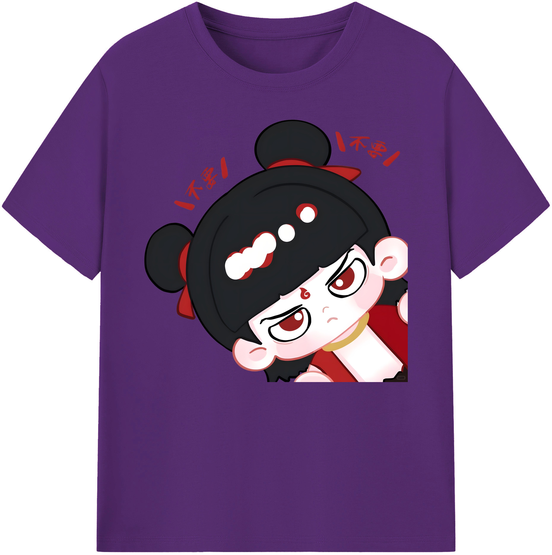 （画像用） Ne Zha 2 ナタ 魔童の大暴れ 綿100％ メンズ半袖Tシャツ｜肌触りやわらか＆通気性