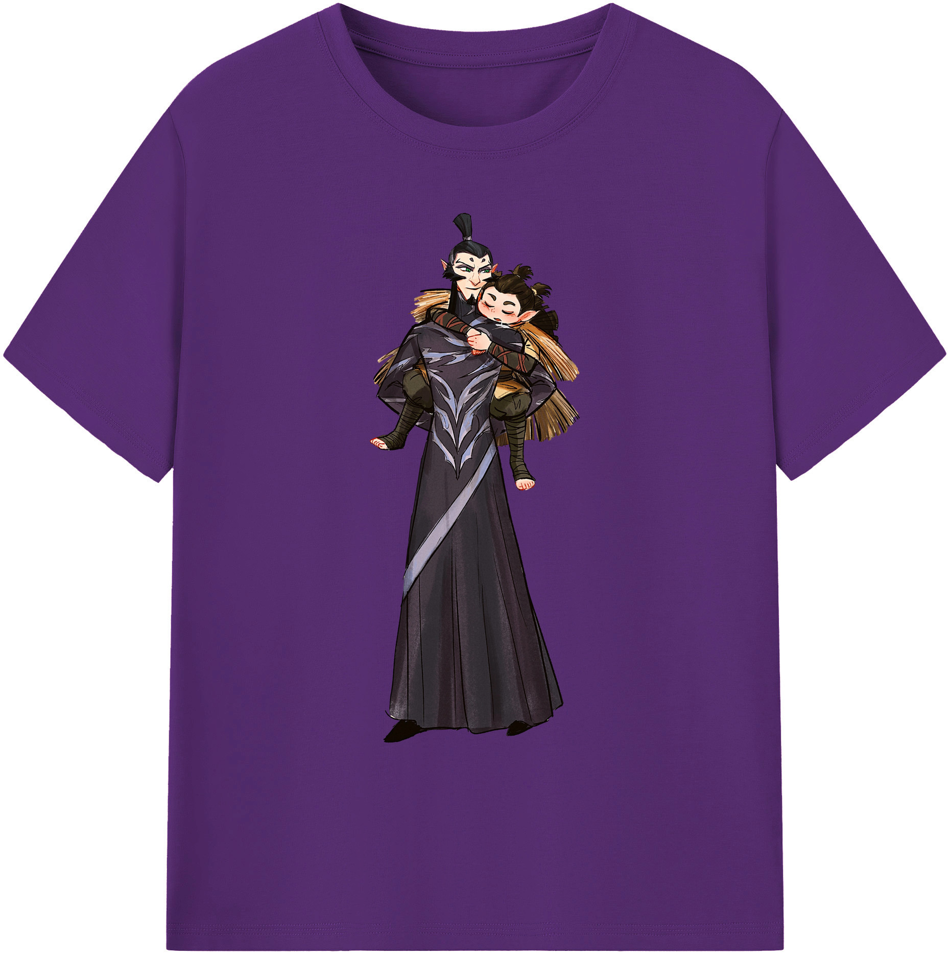 （画像用） Ne Zha 2 ナタ 魔童の大暴れ 綿100％ メンズ半袖Tシャツ｜肌触りやわらか＆通気性