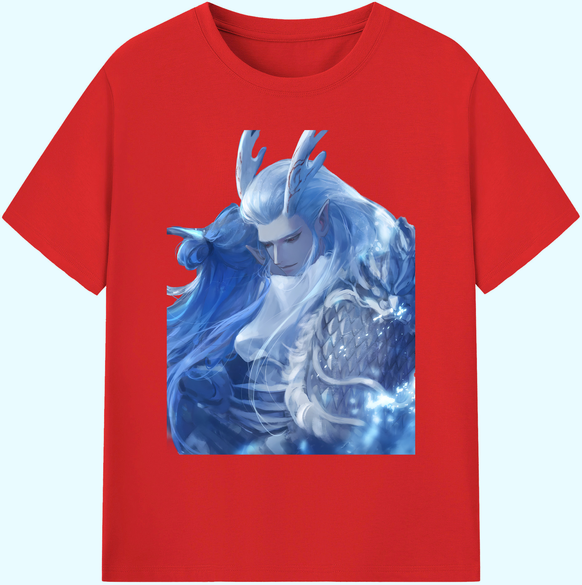 （画像用） Ne Zha 2 ナタ 魔童の大暴れ 綿100％ メンズ半袖Tシャツ｜肌触りやわらか＆通気性