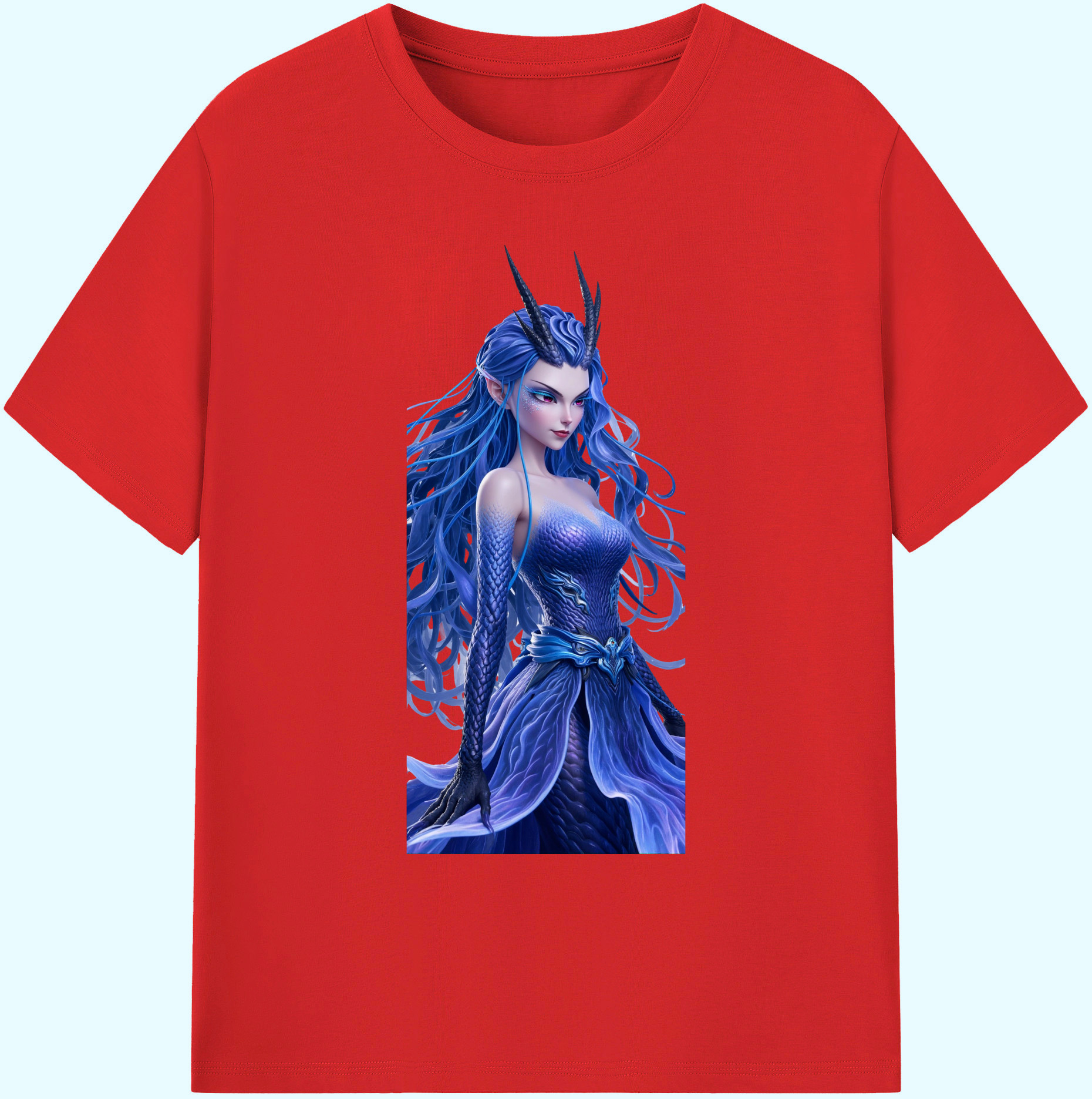 （画像用） Ne Zha 2 ナタ 魔童の大暴れ 綿100％ メンズ半袖Tシャツ｜肌触りやわらか＆通気性