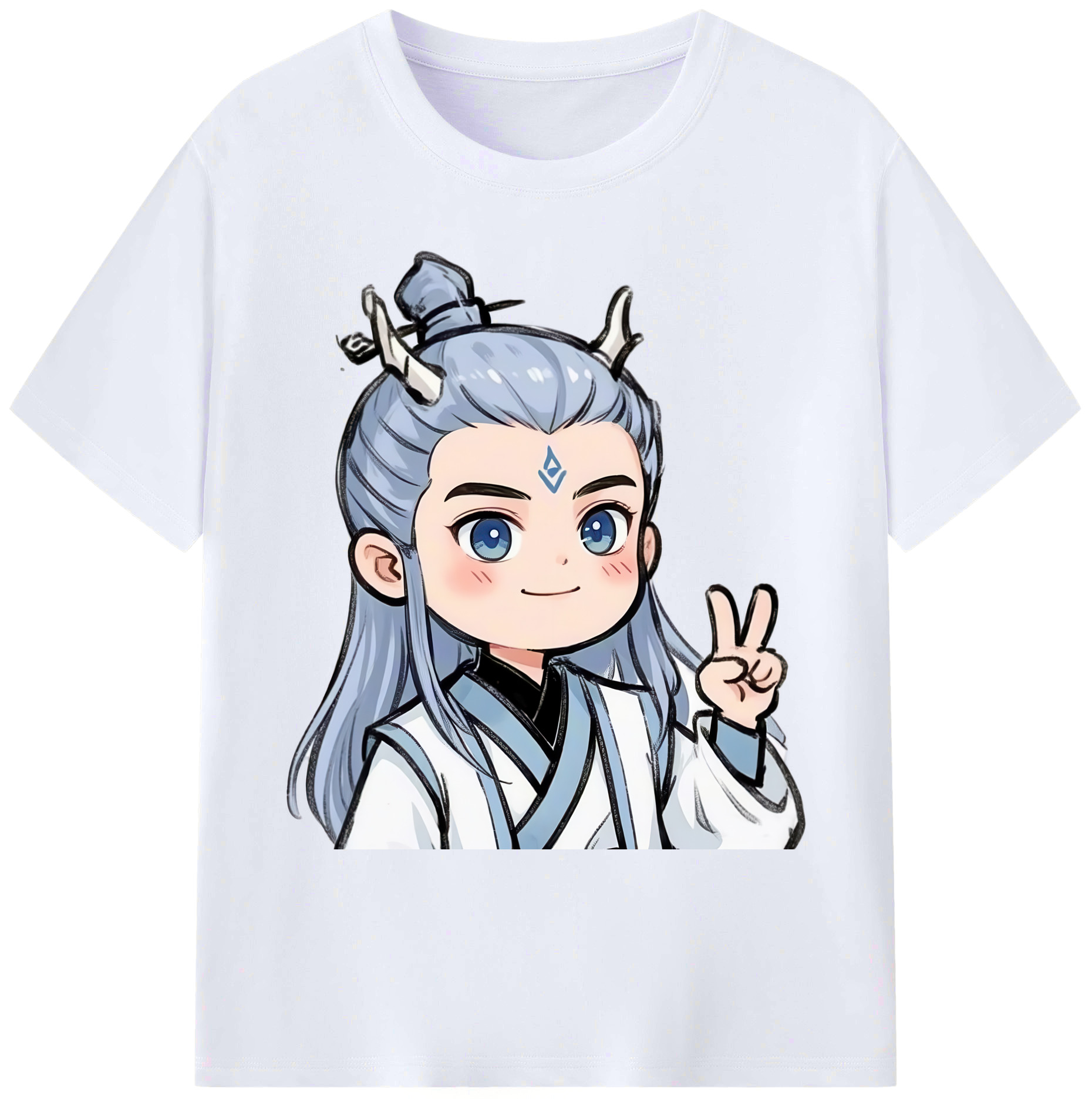 （画像用） Ne Zha 2 ナタ 魔童の大暴れ 綿100％ メンズ半袖Tシャツ｜肌触りやわらか＆通気性