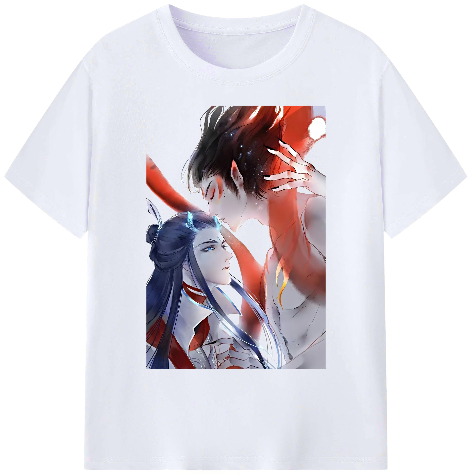 （画像用） Ne Zha 2 ナタ 魔童の大暴れ 綿100％ メンズ半袖Tシャツ｜肌触りやわらか＆通気性