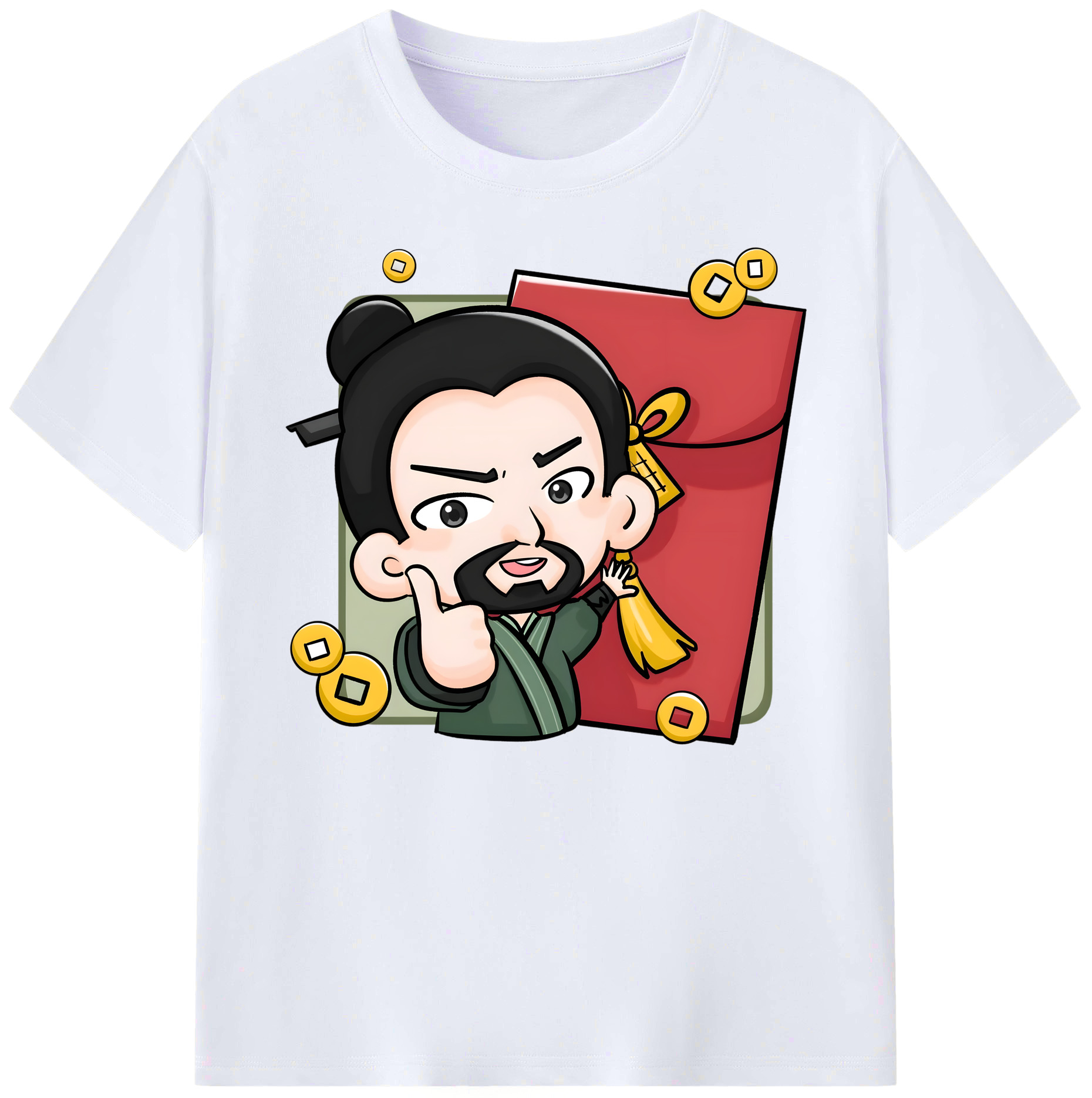 （画像用） Ne Zha 2 ナタ 魔童の大暴れ 綿100％ メンズ半袖Tシャツ｜肌触りやわらか＆通気性