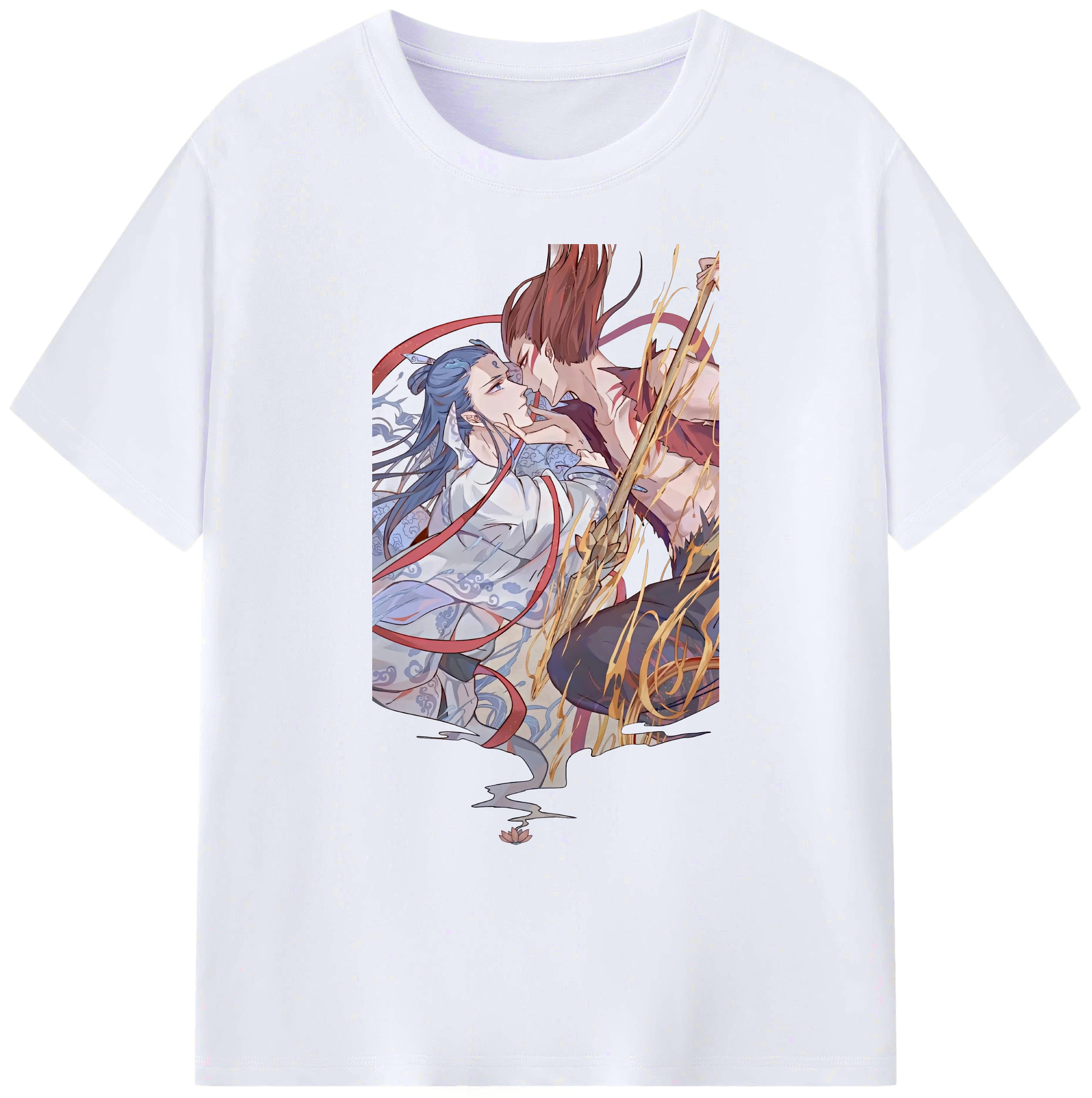 （画像用） Ne Zha 2 ナタ 魔童の大暴れ 綿100％ メンズ半袖Tシャツ｜肌触りやわらか＆通気性