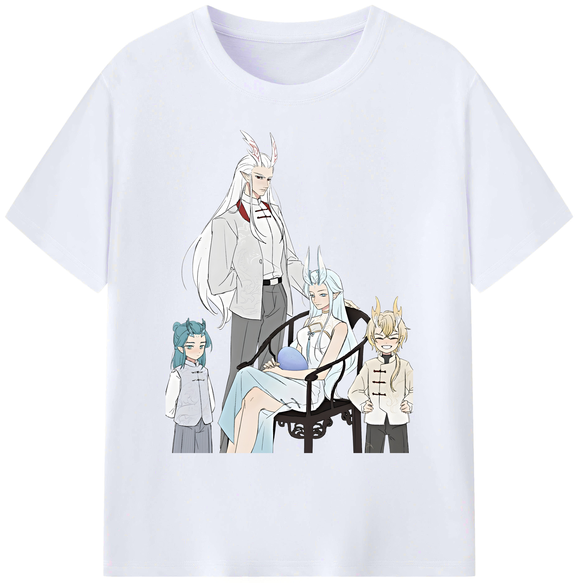 （画像用） Ne Zha 2 ナタ 魔童の大暴れ 綿100％ メンズ半袖Tシャツ｜肌触りやわらか＆通気性