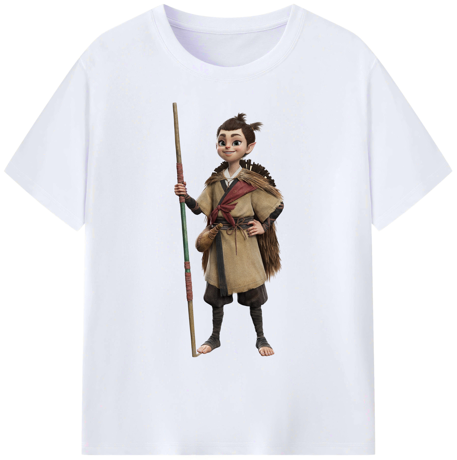 （画像用） Ne Zha 2 ナタ 魔童の大暴れ 綿100％ メンズ半袖Tシャツ｜肌触りやわらか＆通気性