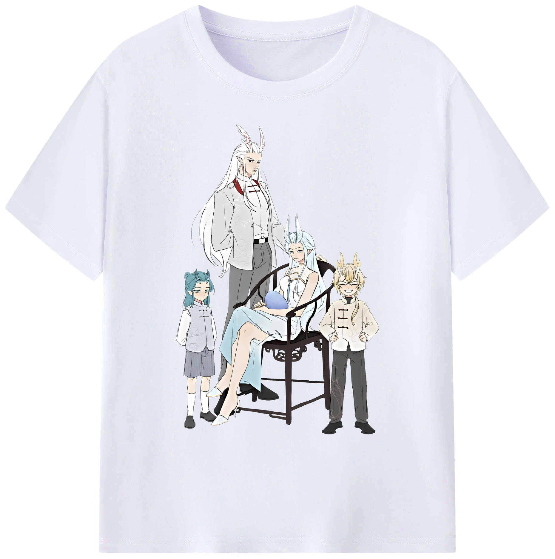（画像用） Ne Zha 2 ナタ 魔童の大暴れ 綿100％ メンズ半袖Tシャツ｜肌触りやわらか＆通気性