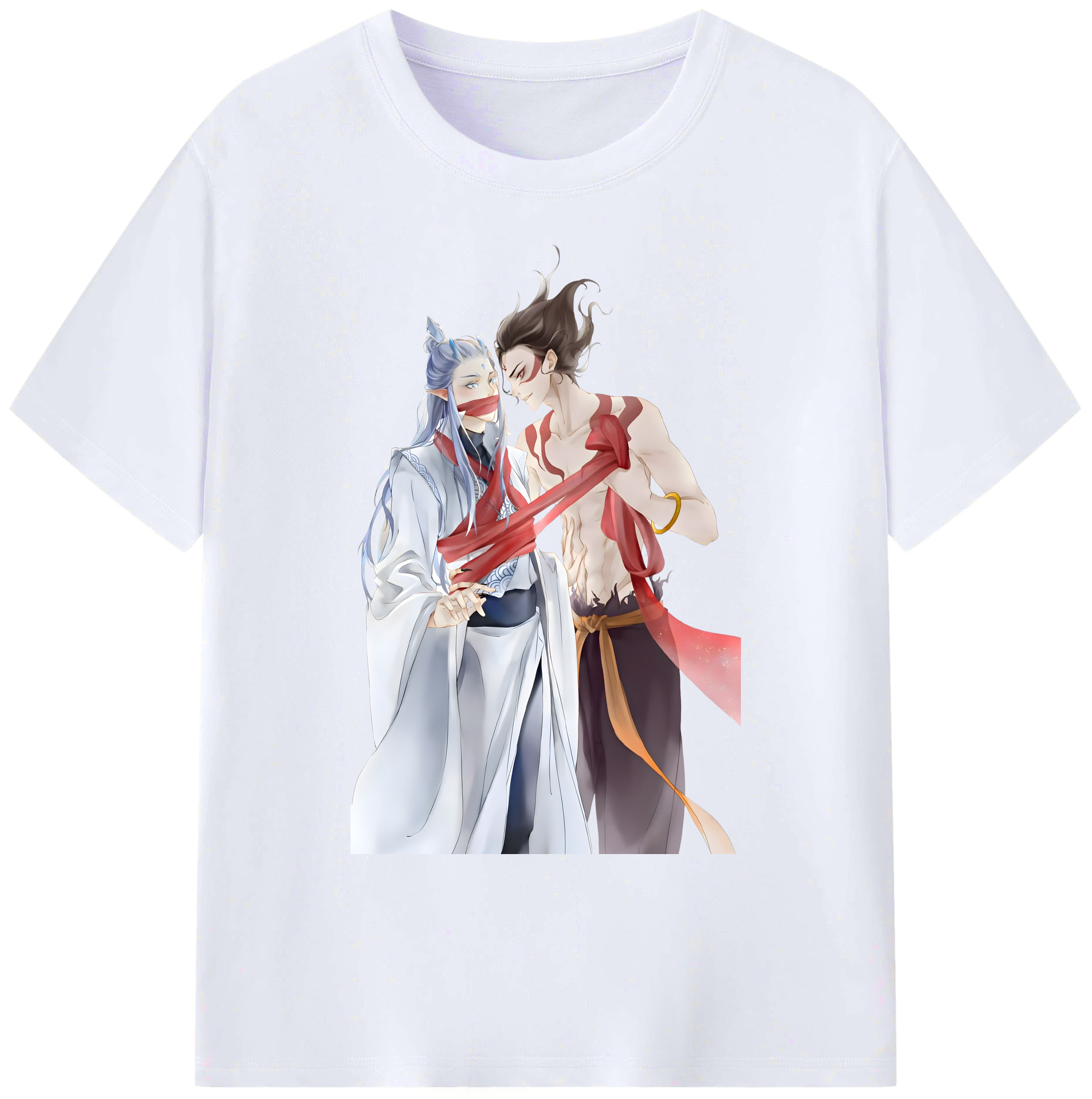 （画像用） Ne Zha 2 ナタ 魔童の大暴れ 綿100％ メンズ半袖Tシャツ｜肌触りやわらか＆通気性