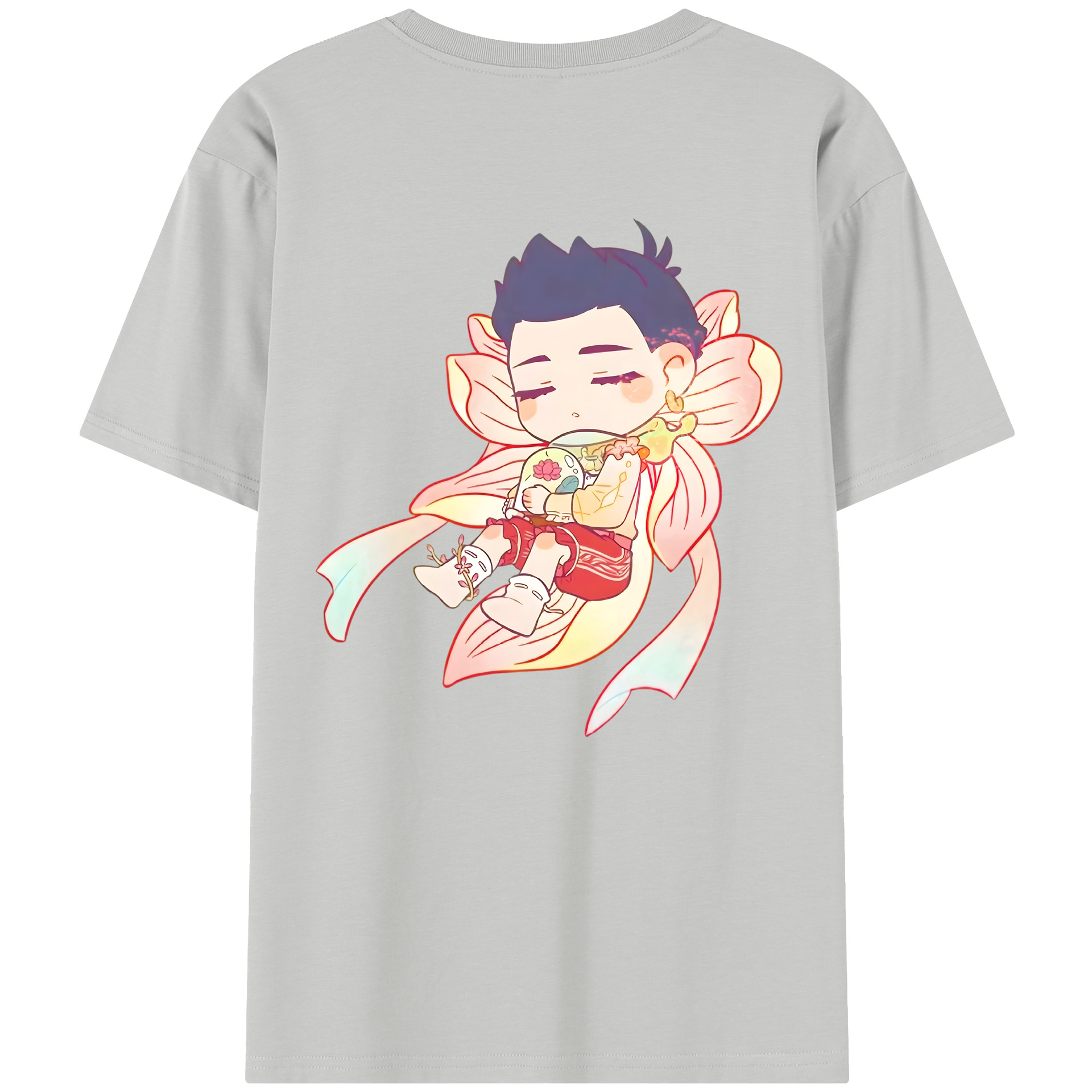 （画像用） Ne Zha 2 ナタ 魔童の大暴れ レディース半袖Tシャツ(バックプリント)
