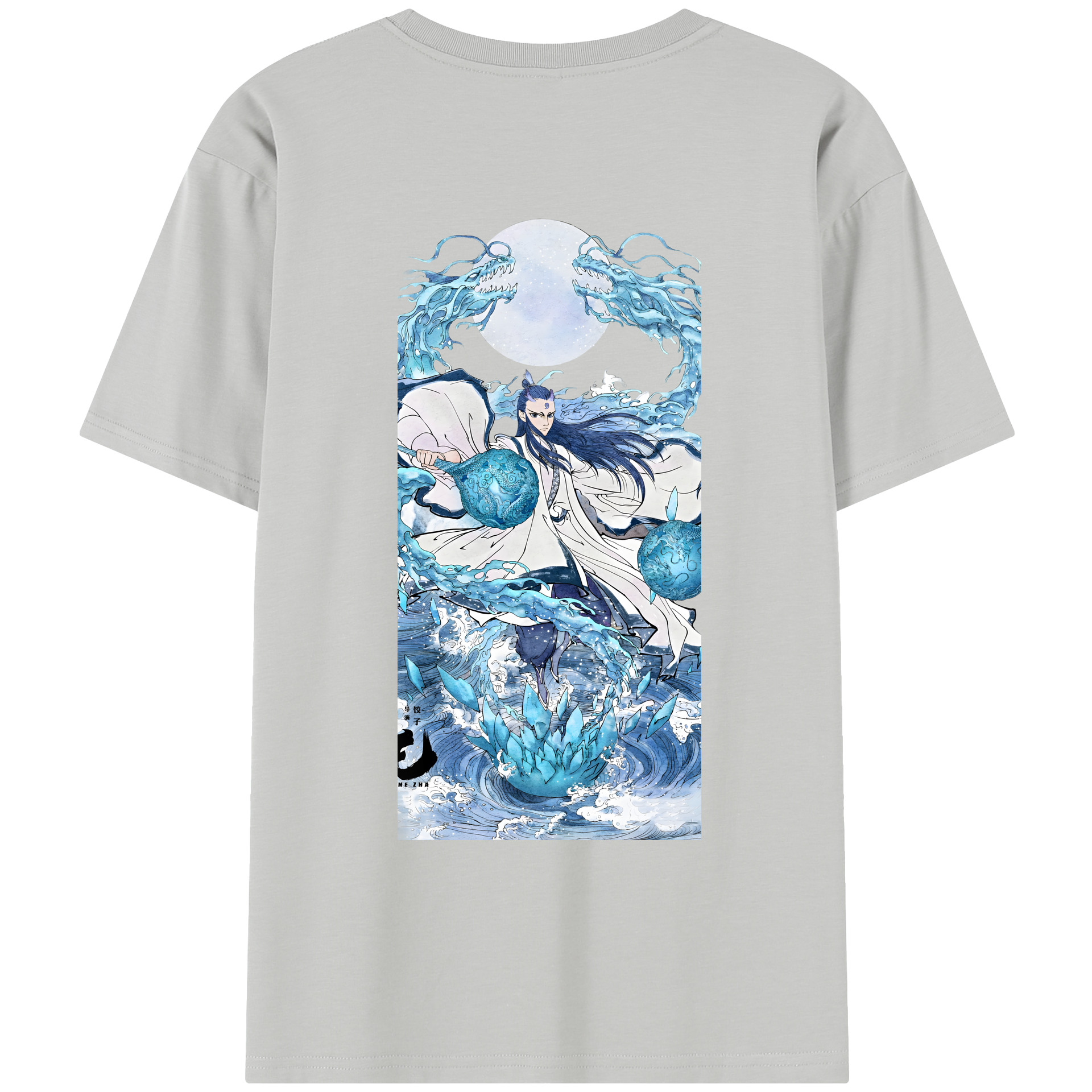 （画像用） Ne Zha 2 ナタ 魔童の大暴れ レディース半袖Tシャツ(バックプリント)