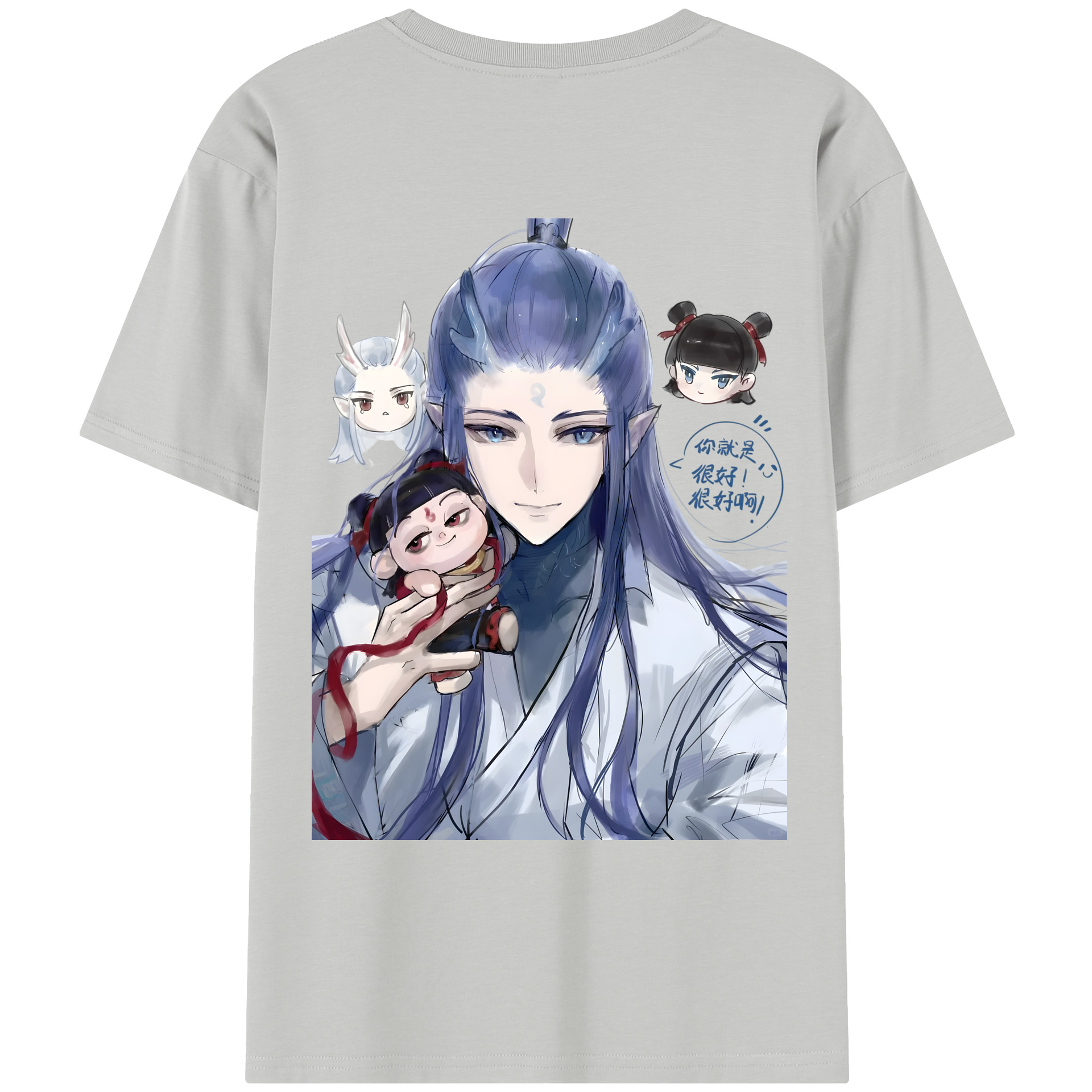 （画像用） Ne Zha 2 ナタ 魔童の大暴れ レディース半袖Tシャツ(バックプリント)