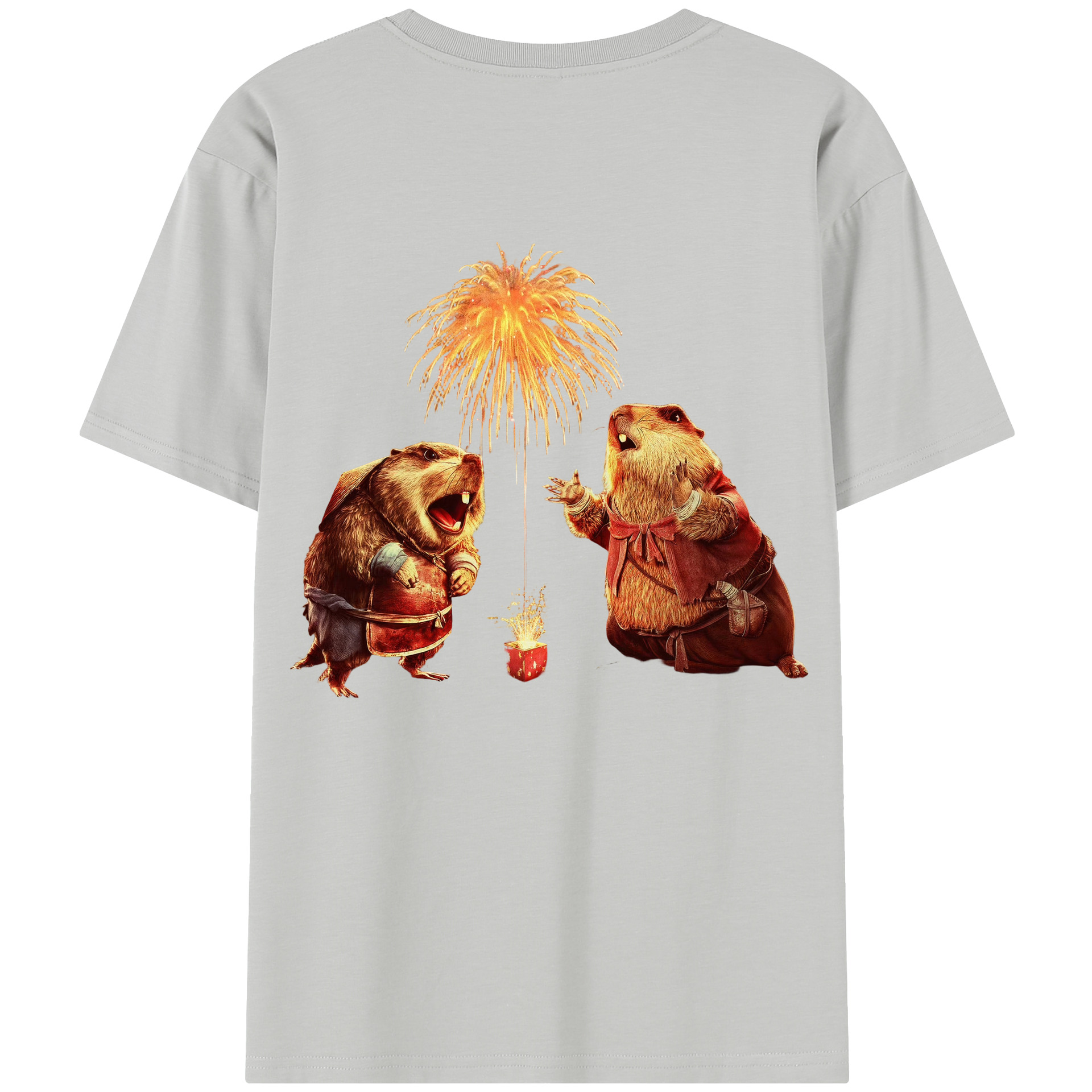 （画像用） Ne Zha 2 ナタ 魔童の大暴れ レディース半袖Tシャツ(バックプリント)