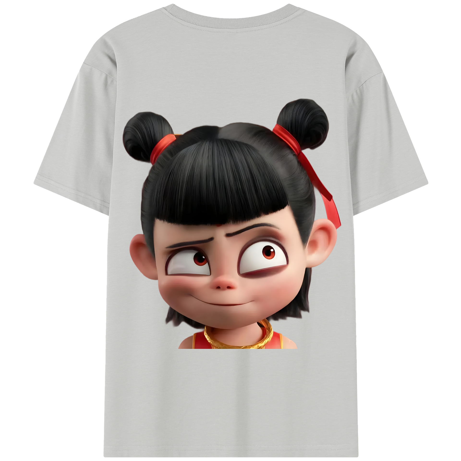 （画像用） Ne Zha 2 ナタ 魔童の大暴れ レディース半袖Tシャツ(バックプリント)