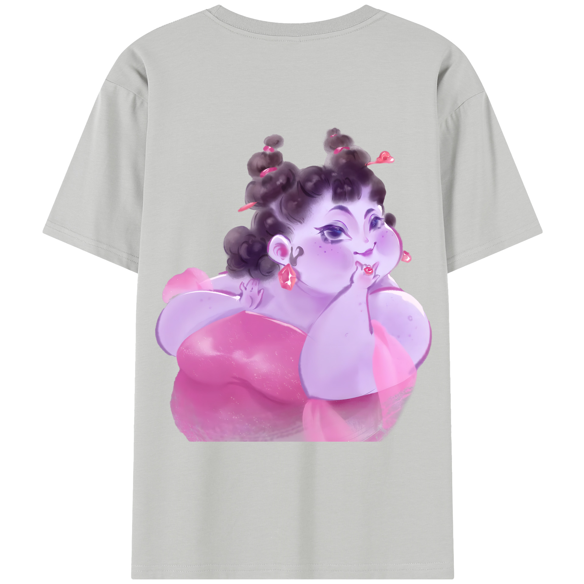 （画像用） Ne Zha 2 ナタ 魔童の大暴れ レディース半袖Tシャツ(バックプリント)