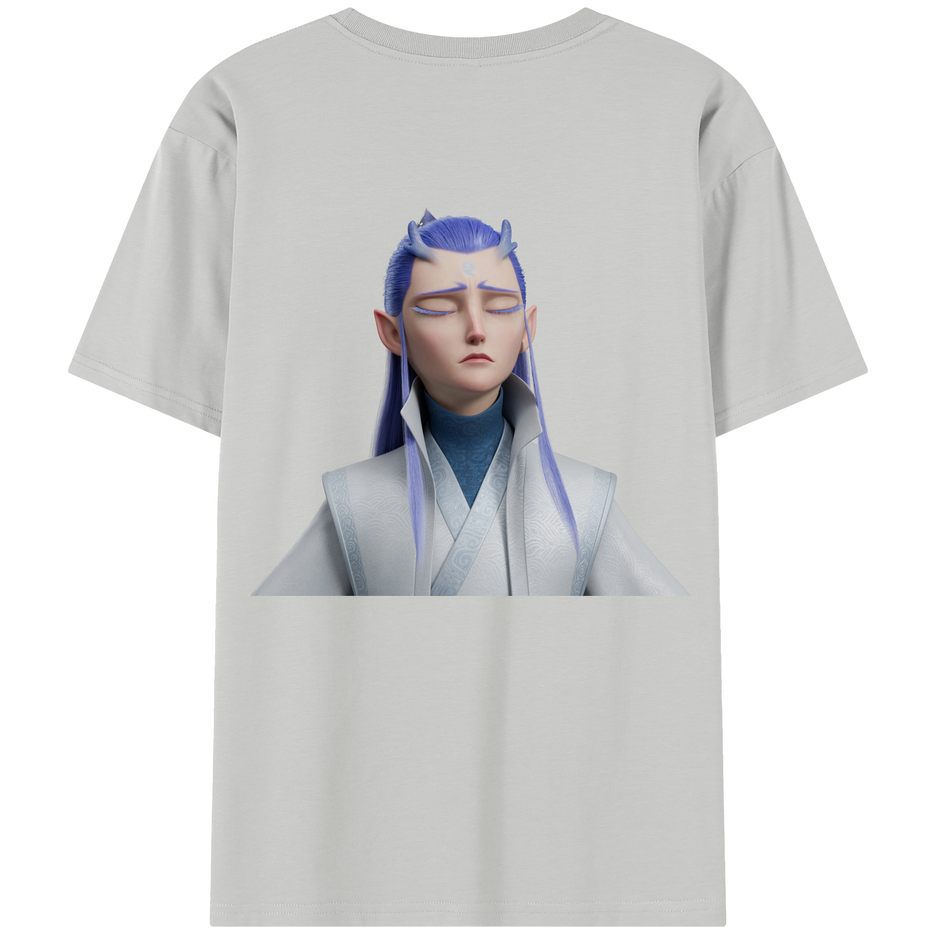 （画像用） Ne Zha 2 ナタ 魔童の大暴れ レディース半袖Tシャツ(バックプリント)