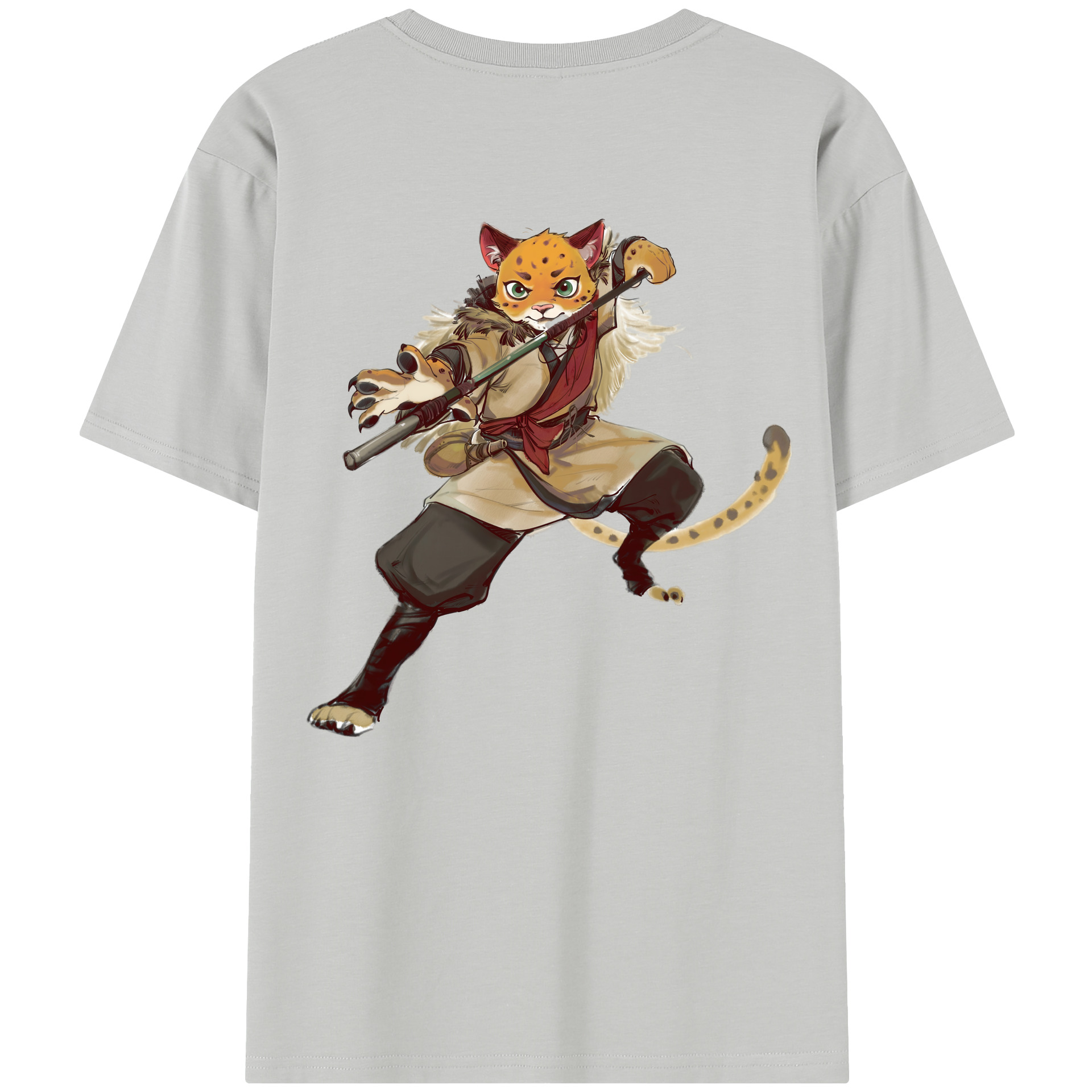 （画像用） Ne Zha 2 ナタ 魔童の大暴れ レディース半袖Tシャツ(バックプリント)