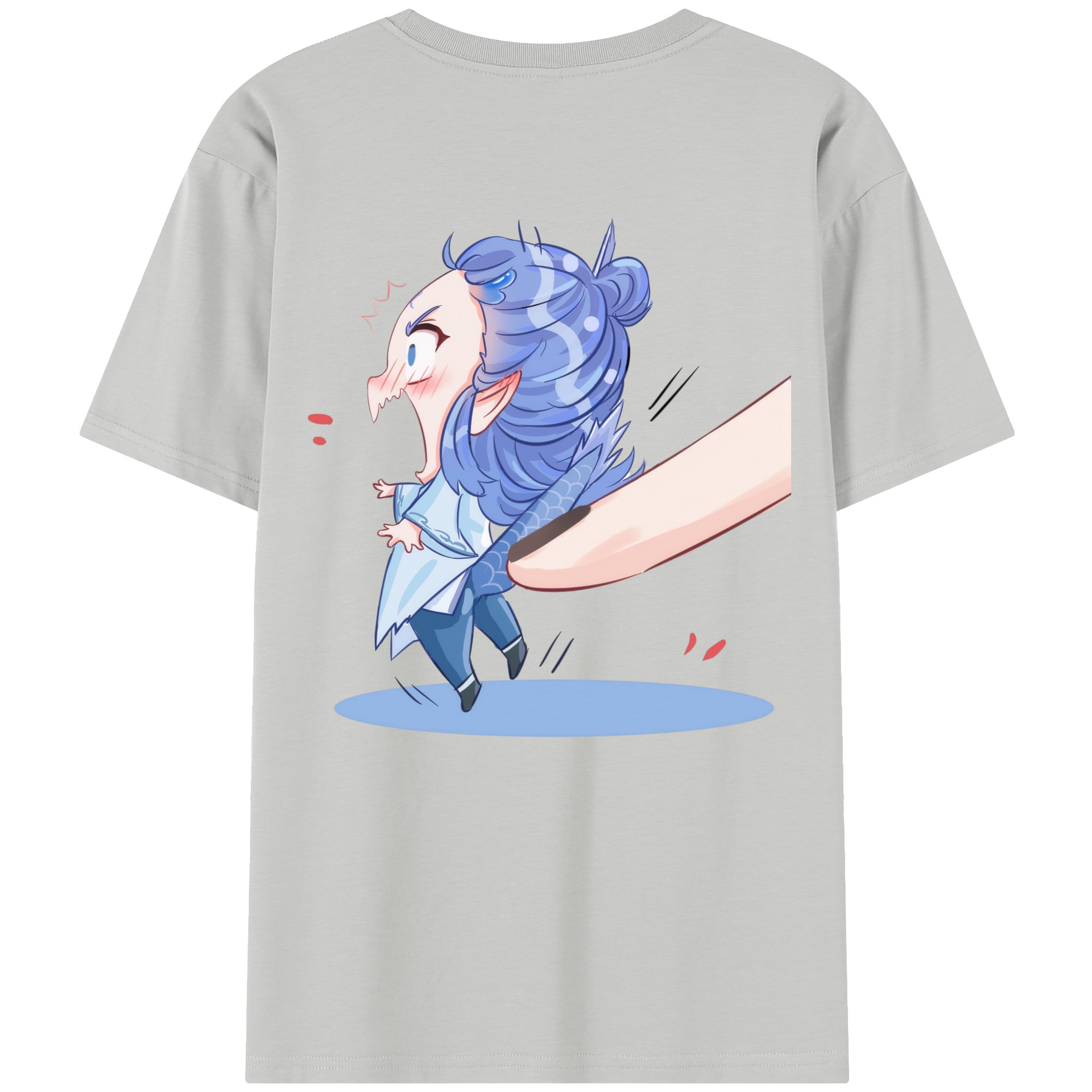 （画像用） Ne Zha 2 ナタ 魔童の大暴れ レディース半袖Tシャツ(バックプリント)