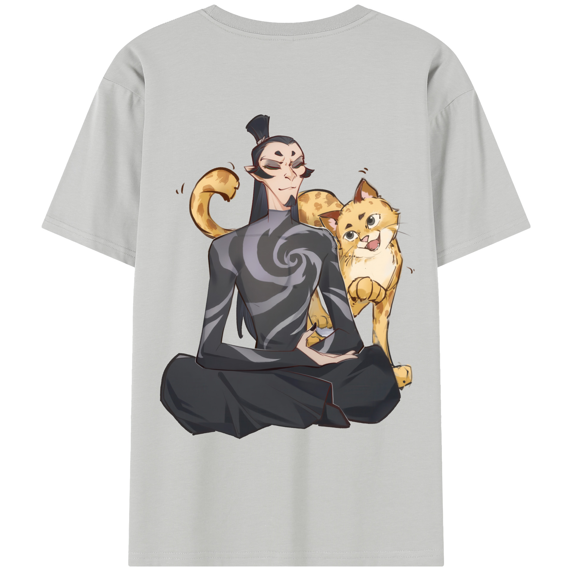 （画像用） Ne Zha 2 ナタ 魔童の大暴れ レディース半袖Tシャツ(バックプリント)