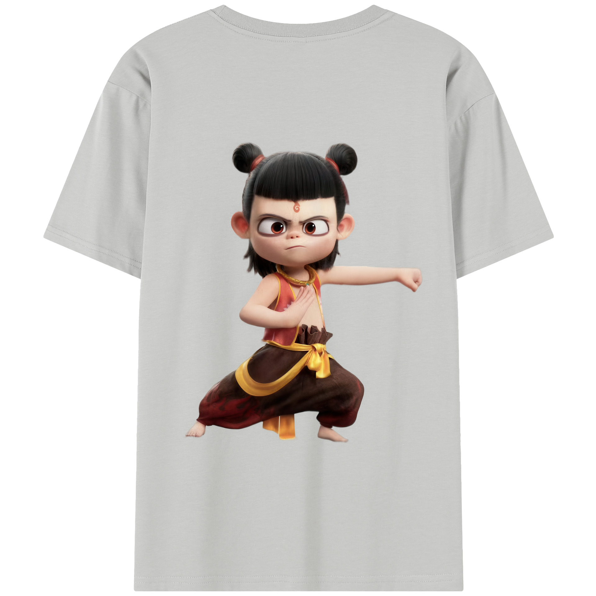 （画像用） Ne Zha 2 ナタ 魔童の大暴れ レディース半袖Tシャツ(バックプリント)