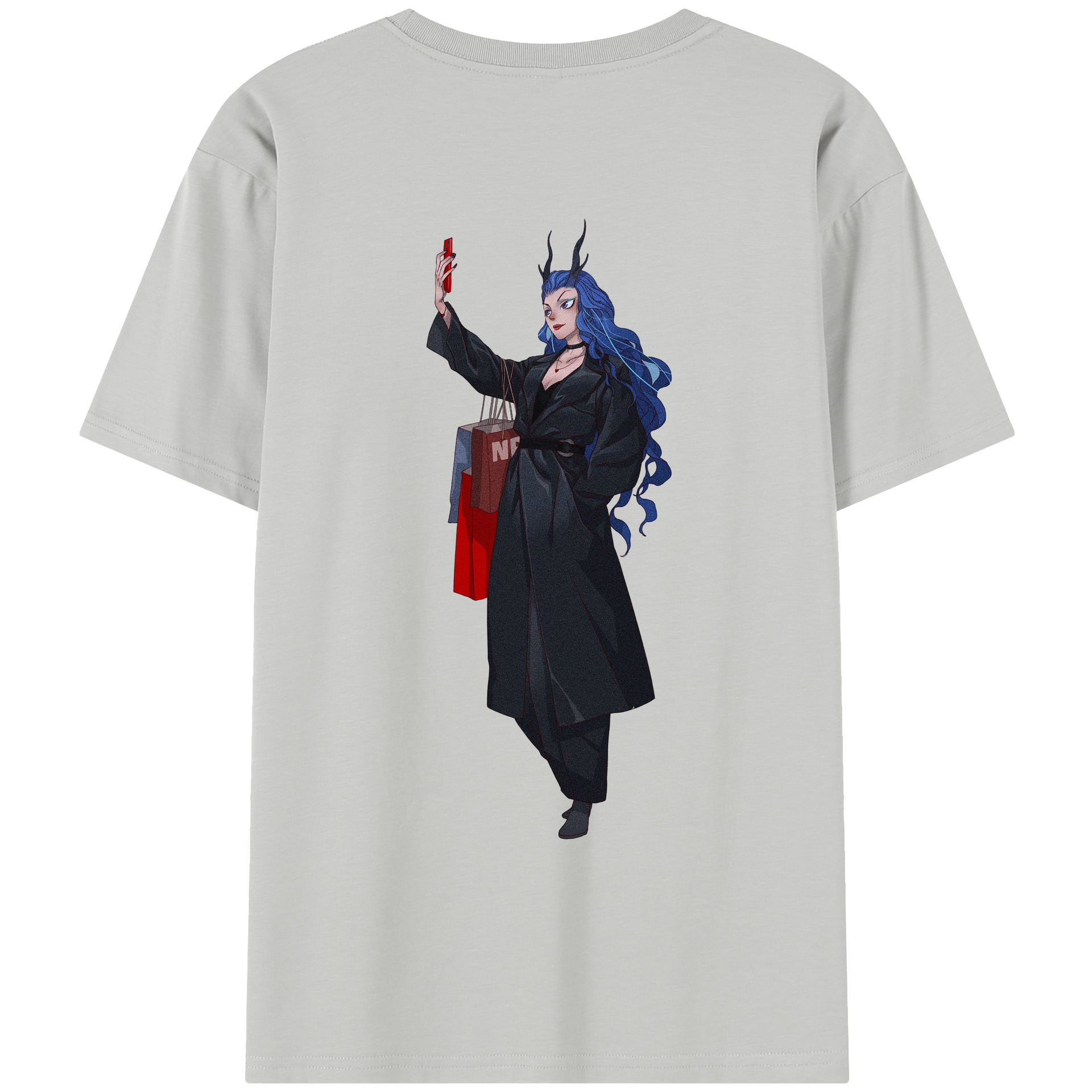 （画像用） Ne Zha 2 ナタ 魔童の大暴れ レディース半袖Tシャツ(バックプリント)